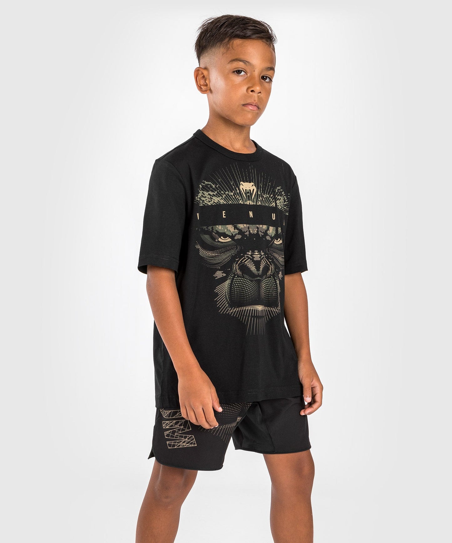 Venum Gorilla Jungle T-Shirt voor Kinderen - Zwart/Zand