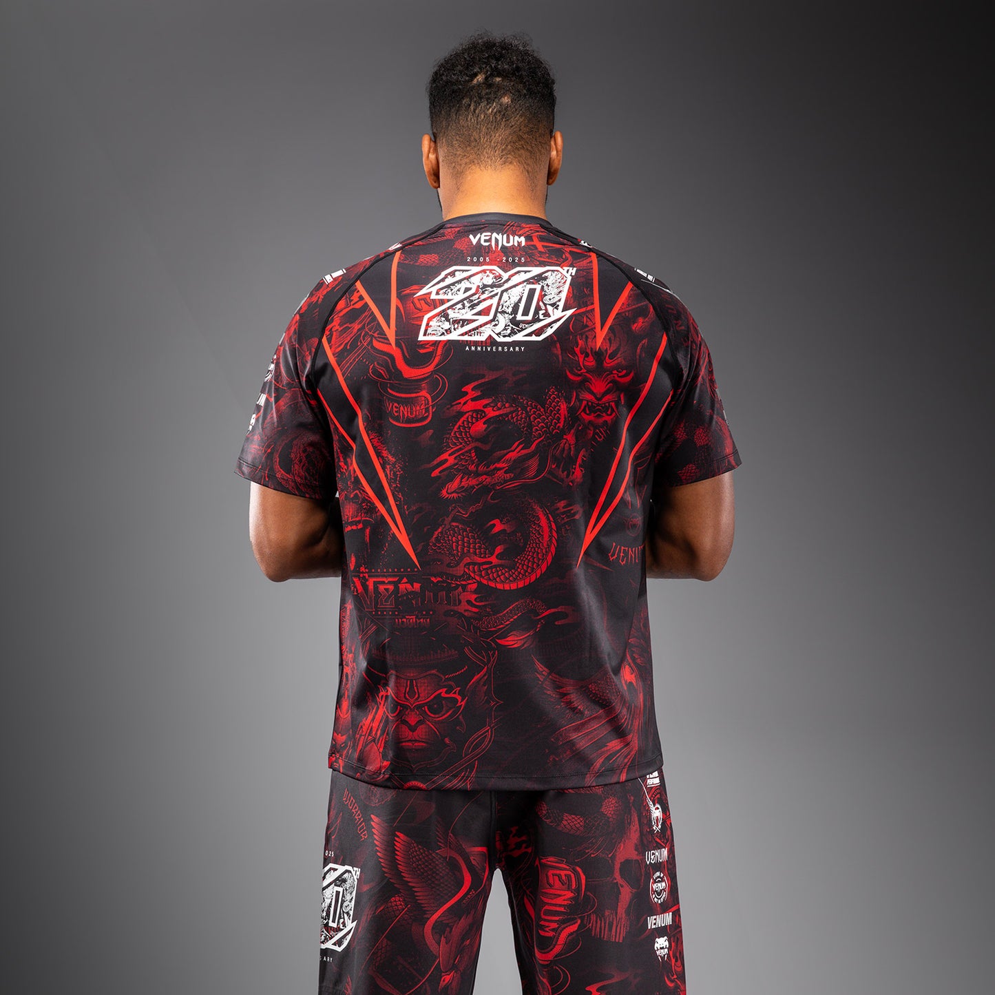 Venum 20th Anniversary Dry-Tech T-shirt - Zwart/Rood
