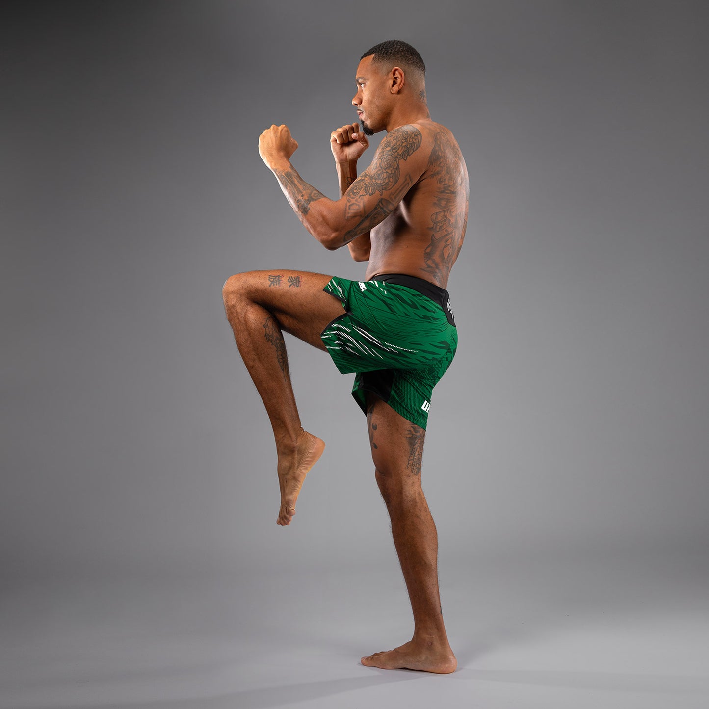 UFC Fusion by Venum Authentic Fight Night Fight Shorts voor Heren - Kort Fit - Groen