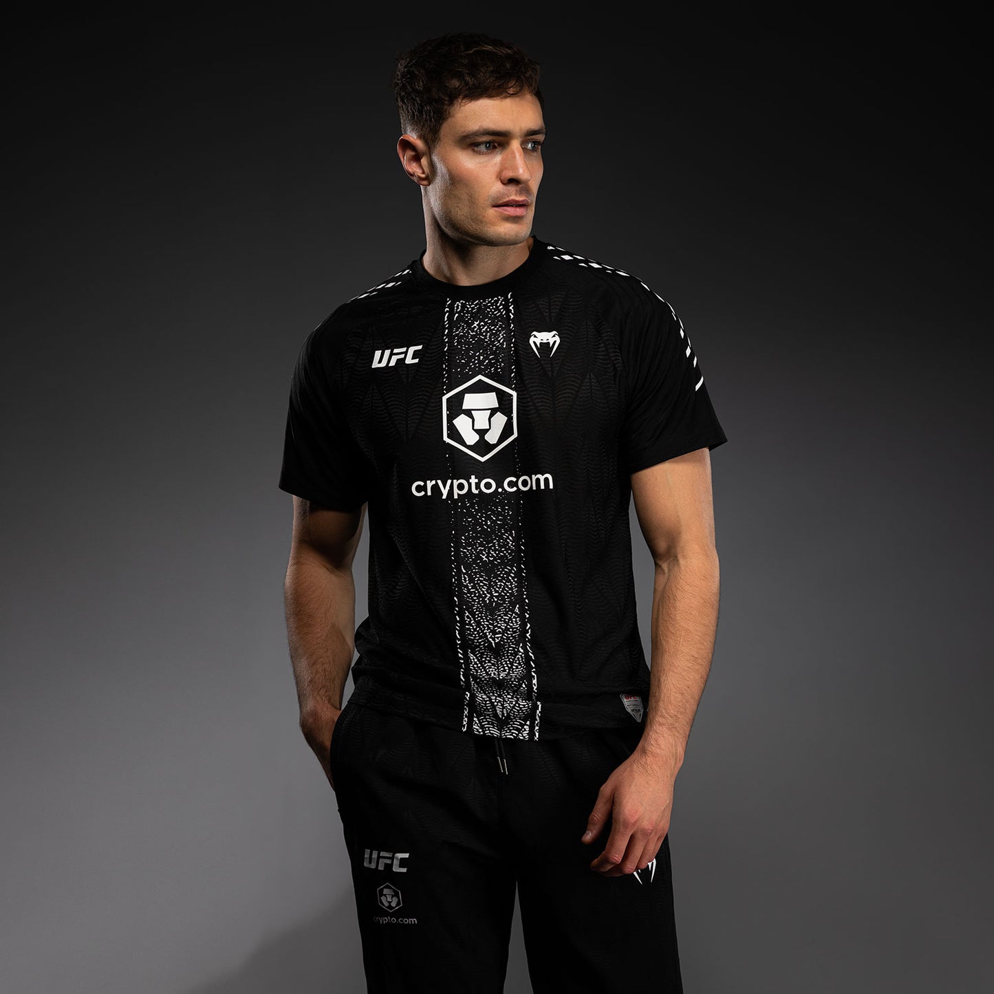 UFC Zenith by Venum Authentic Fight Night Officieel Walkout-shirt Heren - Zwart