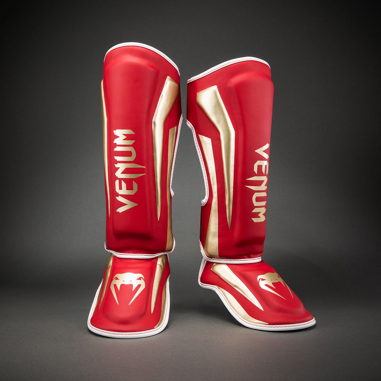 Venum Elite Scheenbeschermers - Rood