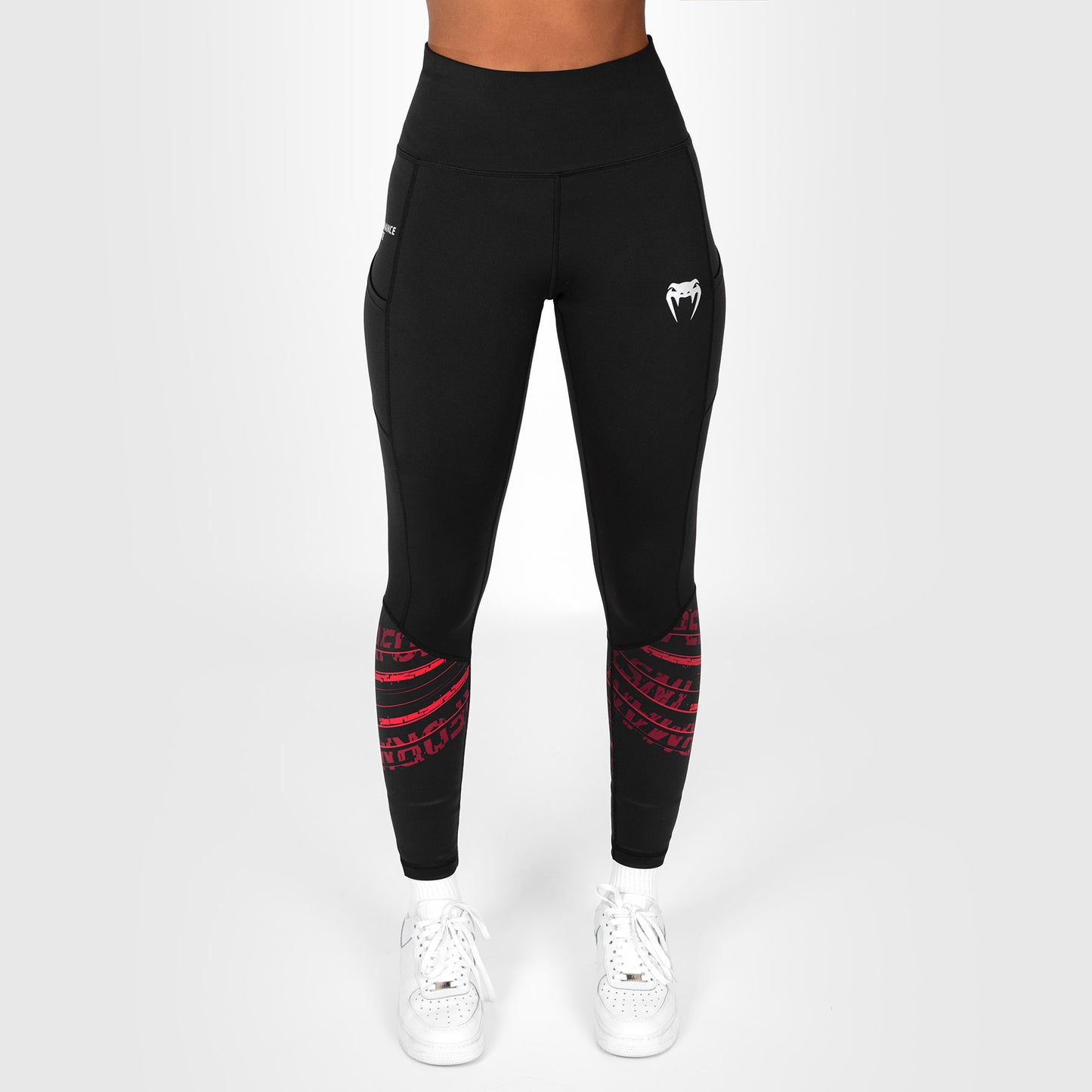 UFC Venum Performance Institute 2.0 Performance Tight voor Dames - Zwart/Rood