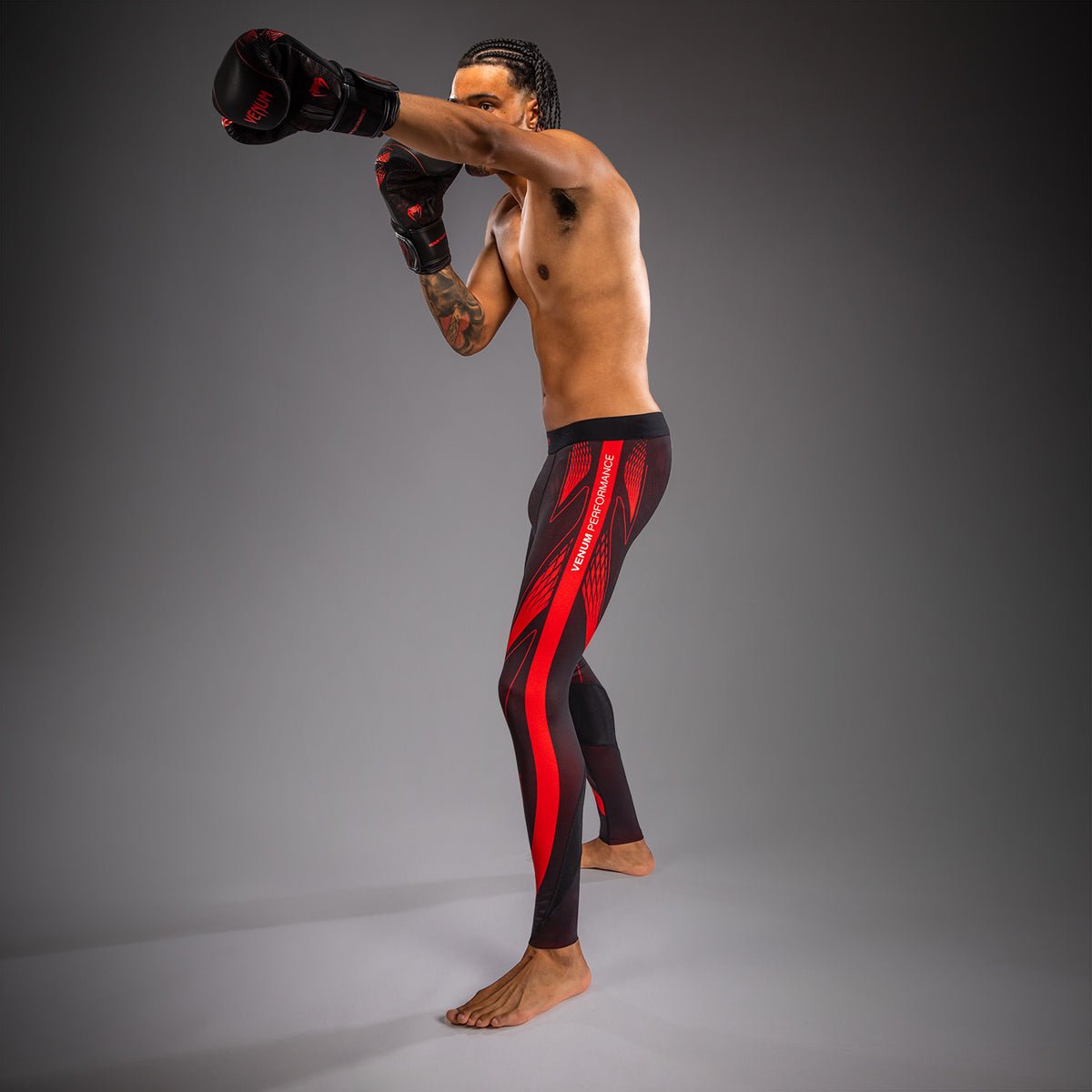 Venum Amazonia Reborn Compressiebroek - Zwart/Rood