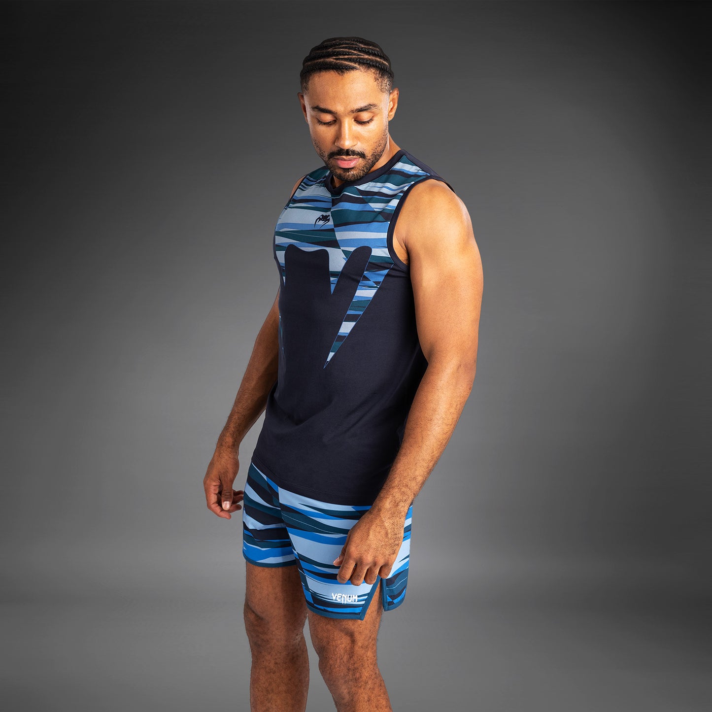 Venum Rapid Heren Tanktop - Snake Head - Schaduwblauw