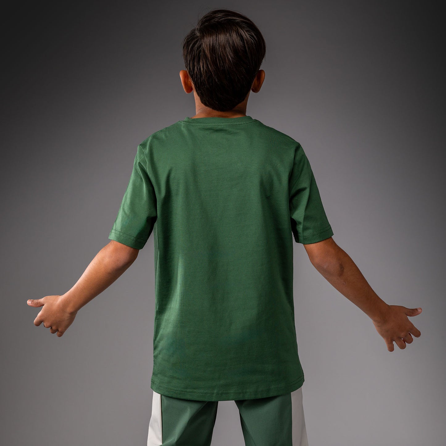 Venum Contender T-shirt voor Kinderen – Bosgroen/ Off White