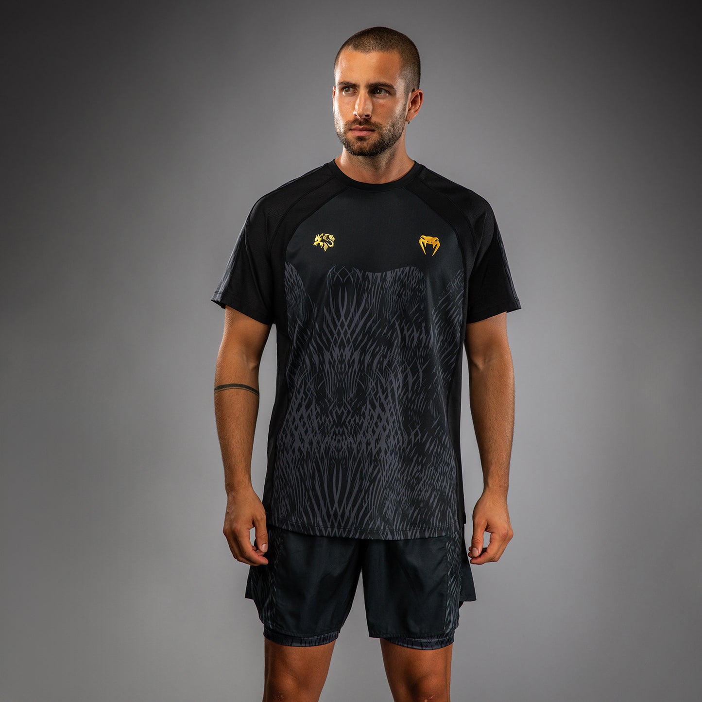 Venum x Chimaev Dry-Tech Shirt - Zwart/Grijs