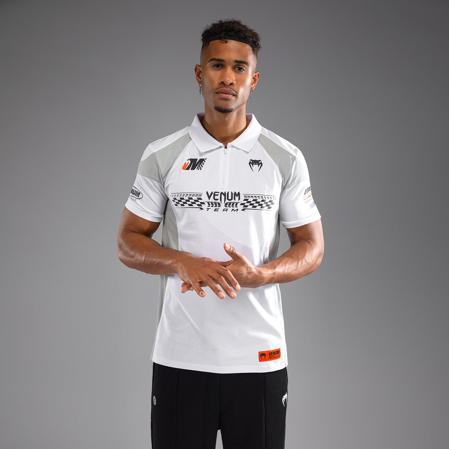 Venum Motorsport Katoenen Polo - Sneeuwwit
