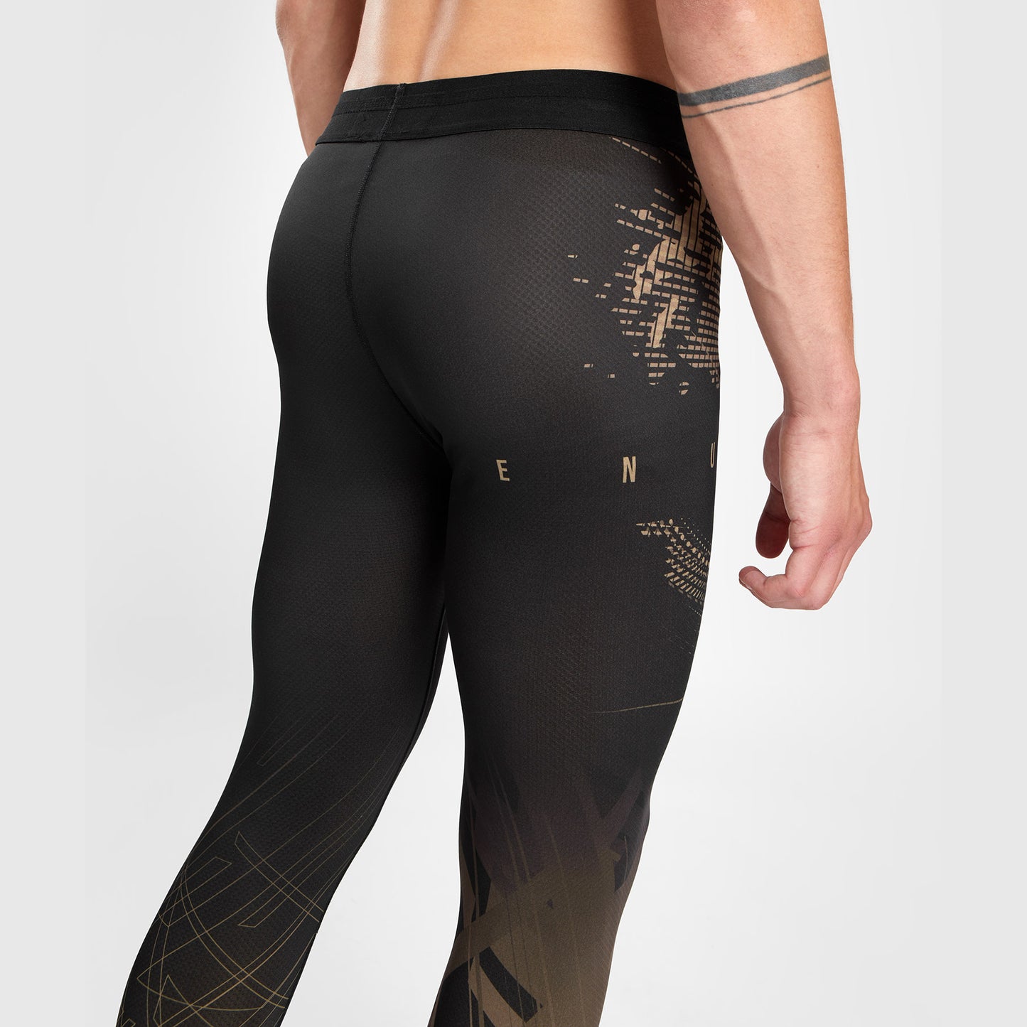 Venum Gorilla Jungle Compressiebroek - Zwart/Zand