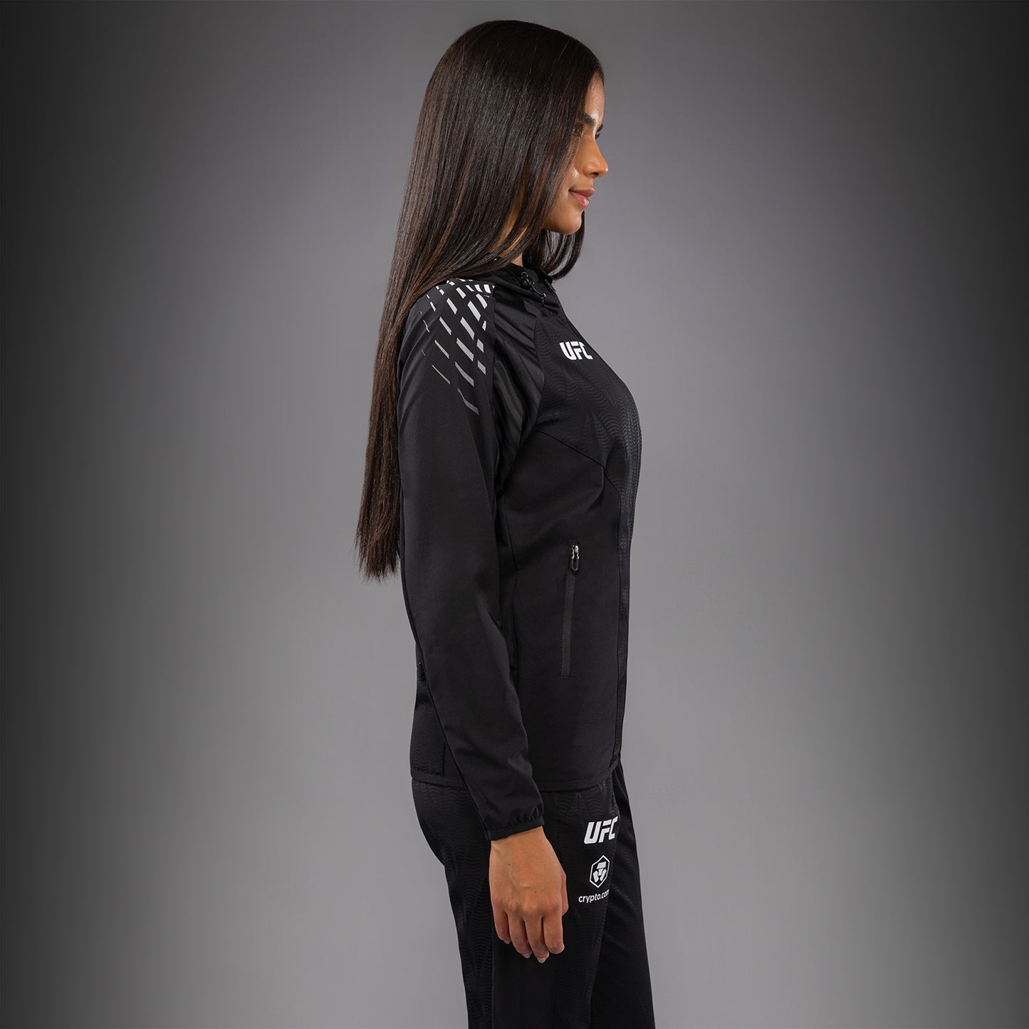 UFC Zenith by Venum Authentic Fight Night Walkout Hoodie Dames Personalized - Zwart