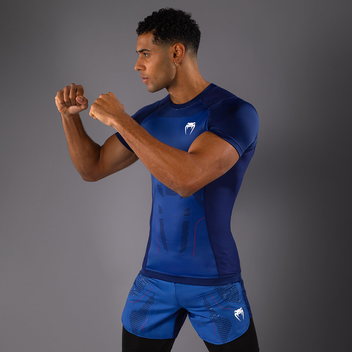 Venum Technical 3.0 Korte Mouwen Rashguard - Nachtblauw