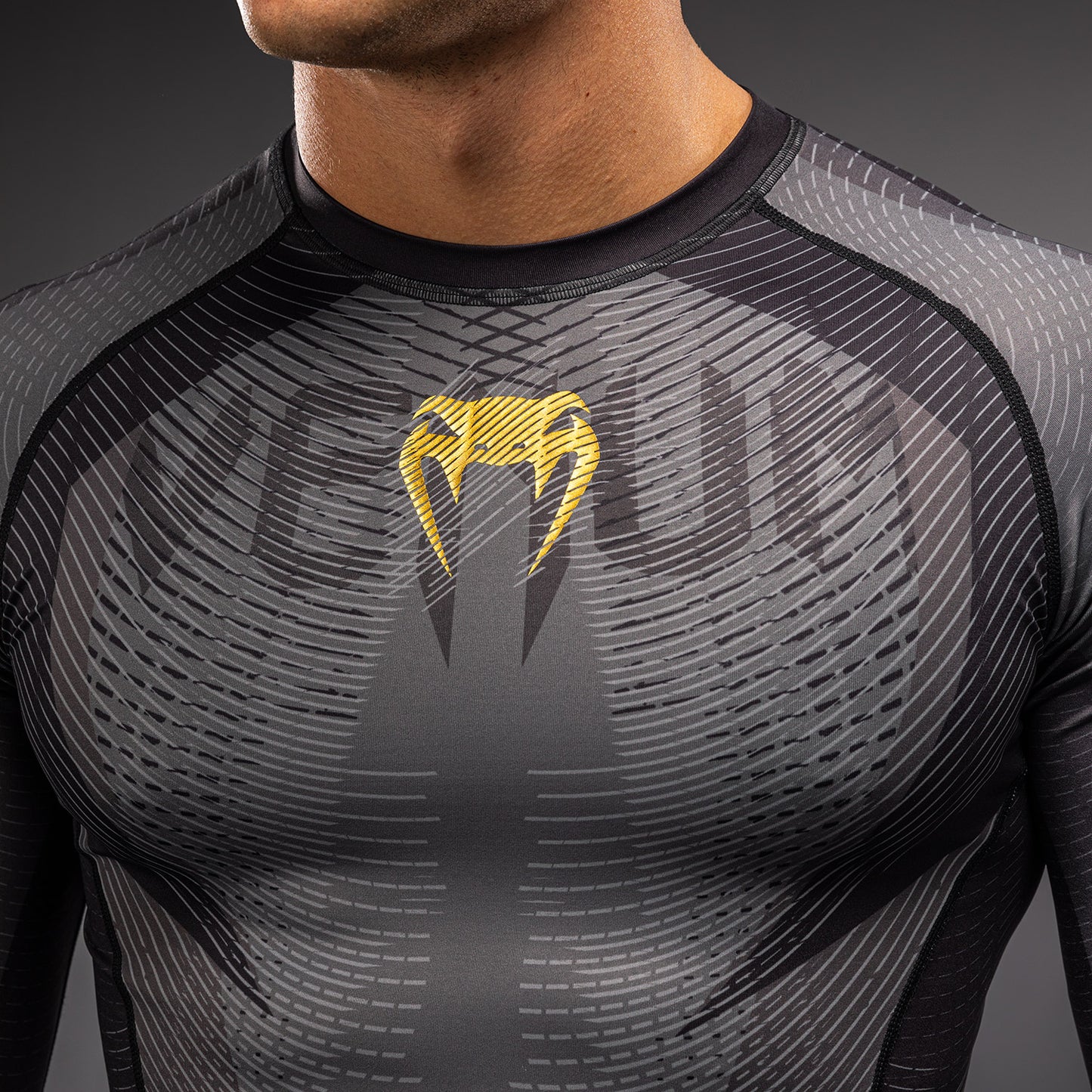 Venum Galactic 3.0 Rashguard met lange mouwen - Zwart/Goud