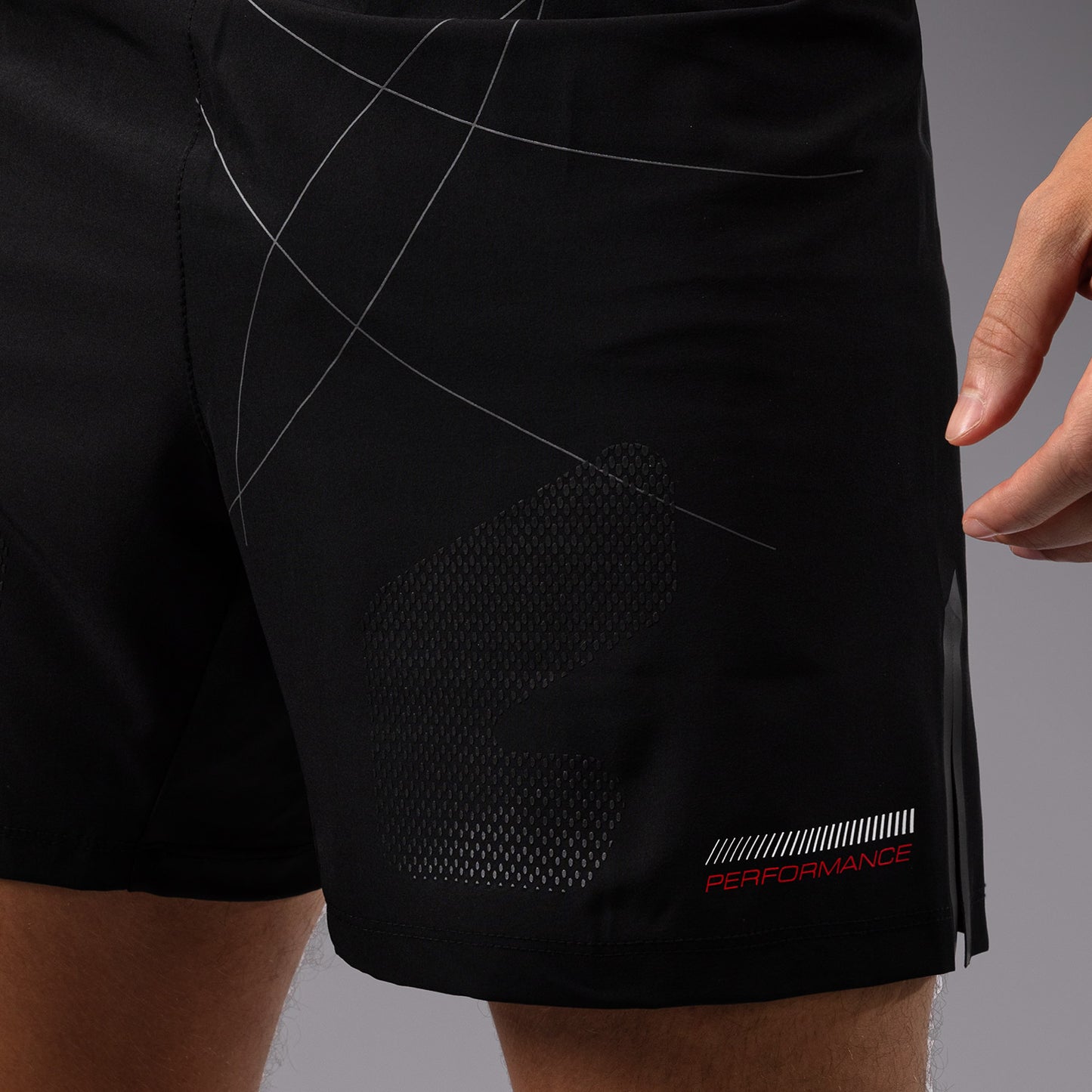 Venum Tactical XT Wedstrijdshort voor heren - Zwart/Vuurrood