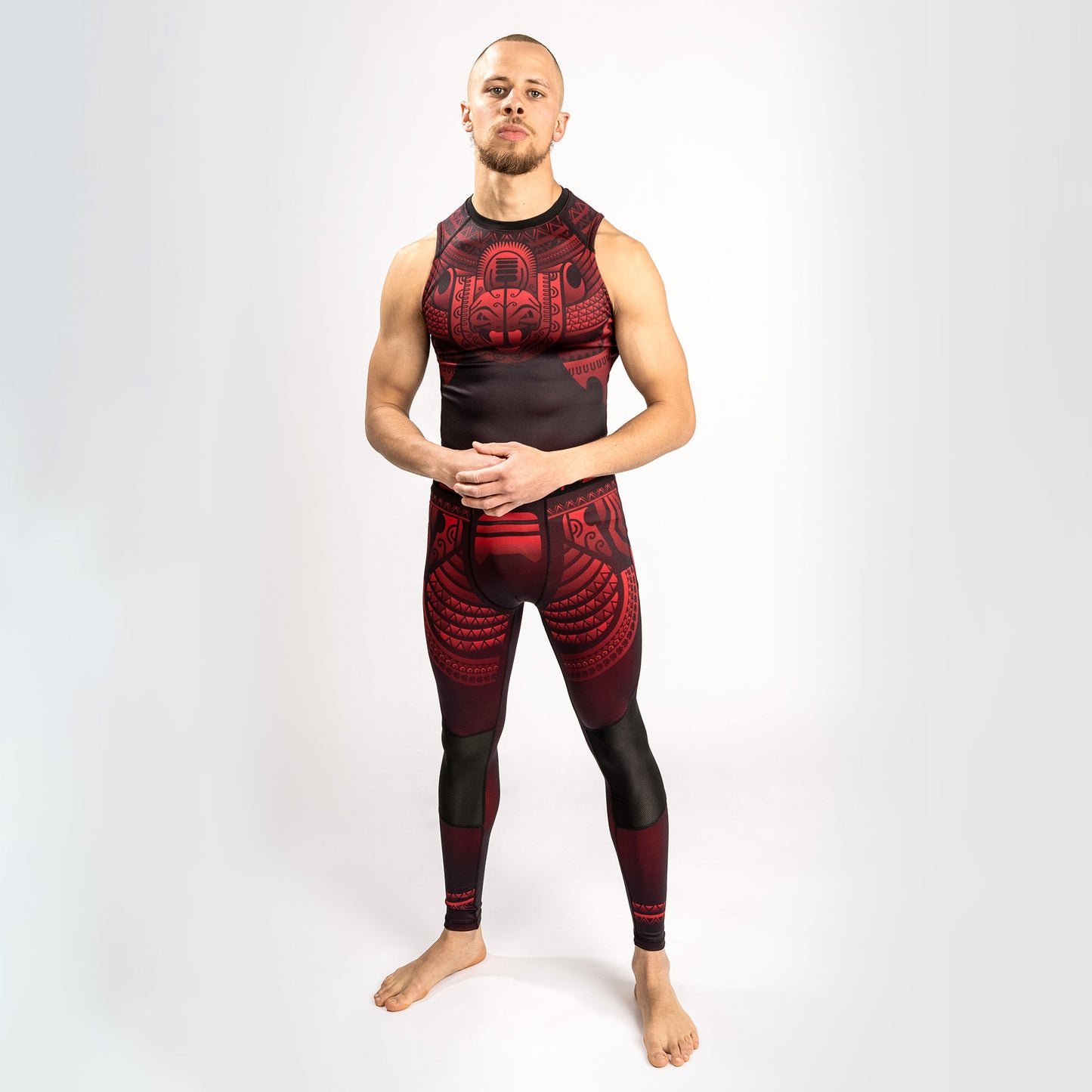 Venum Nakahi Rashguard Mouwloos - Zwart/Rood