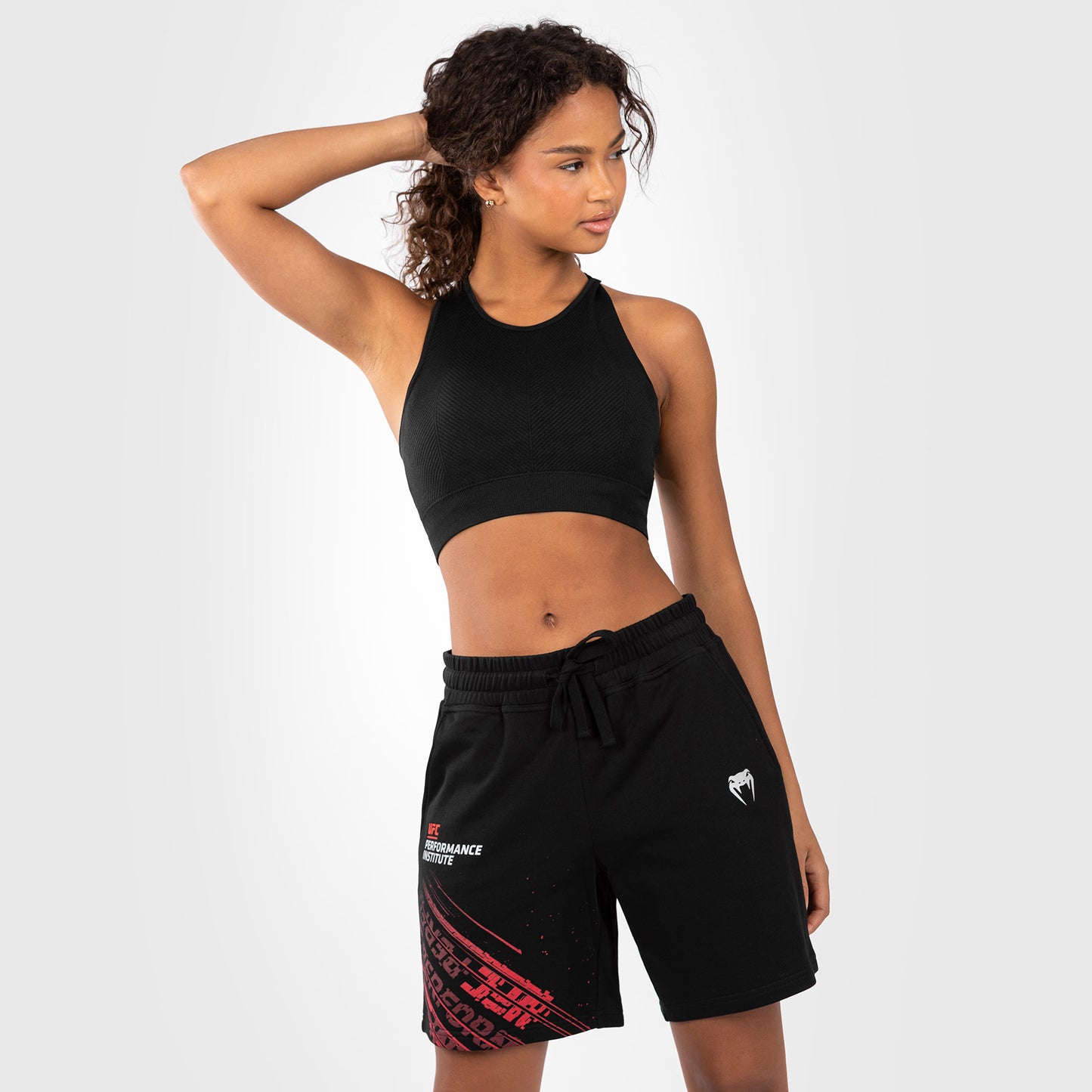 UFC Venum Performance Institute 2.0 Coton Short - Zwart/Rood