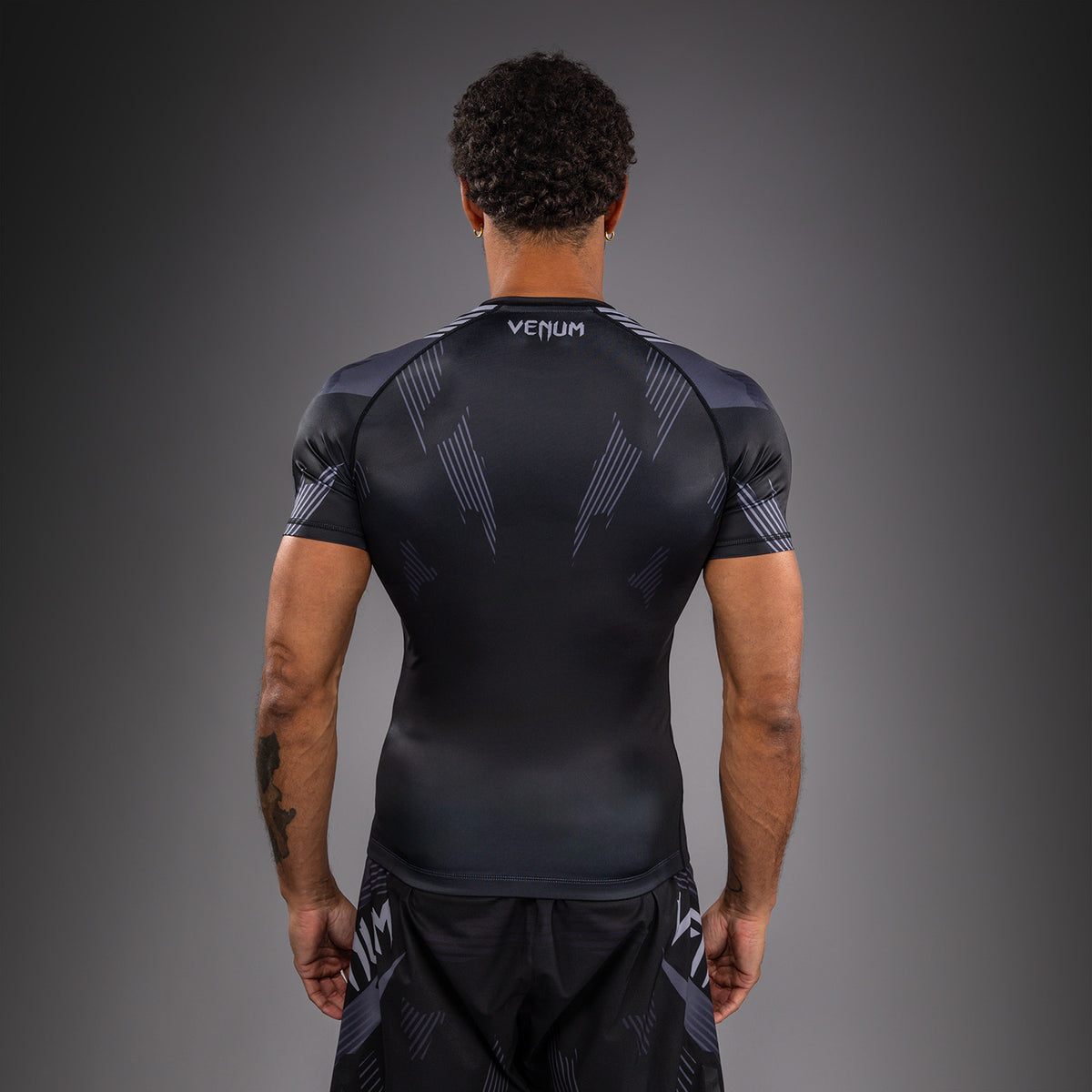 Venum No-Gi 6.0 Rashguard met korte mouwen - Zwart/Grijs