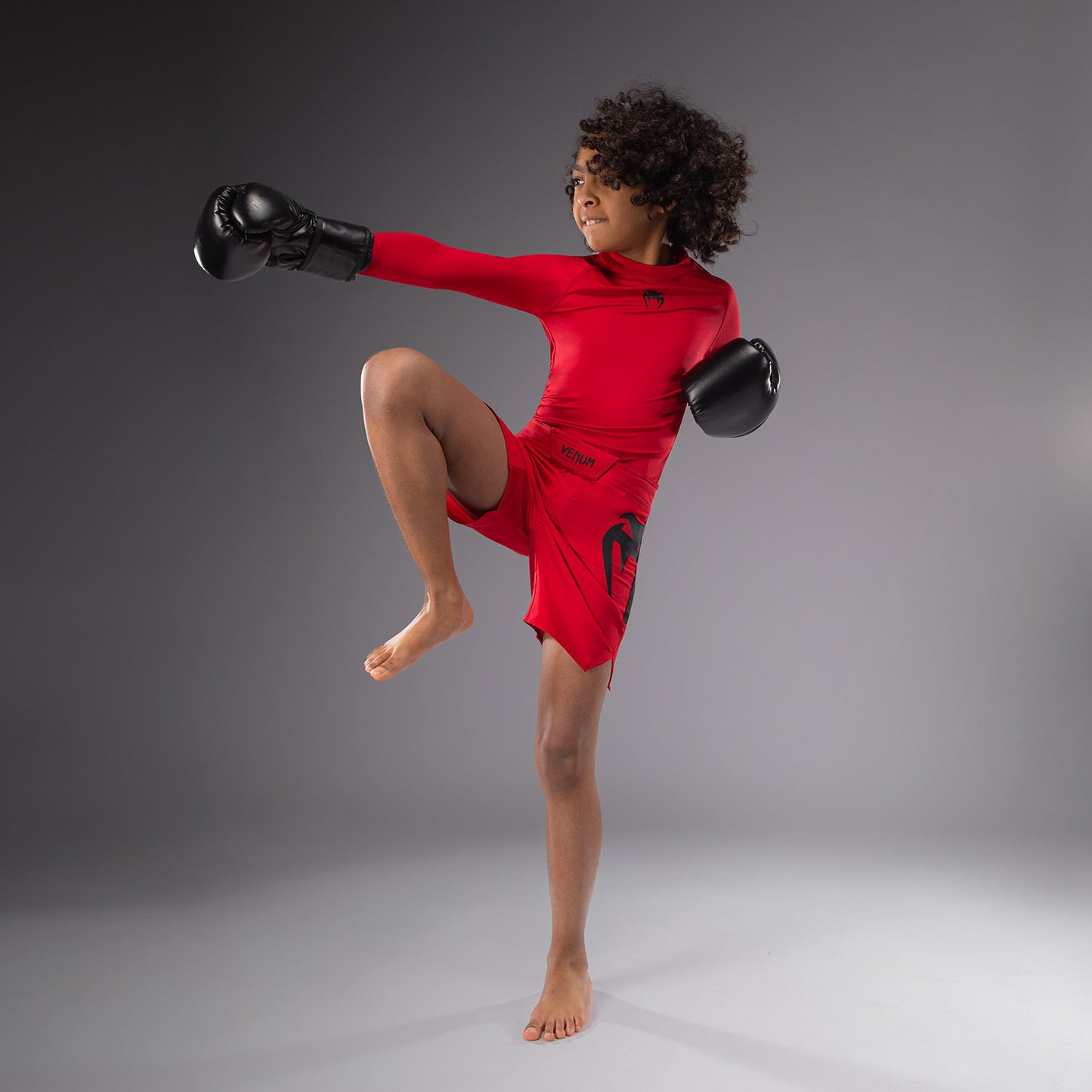 Venum Light Fight Shorts voor Kinderen - Kersenrood