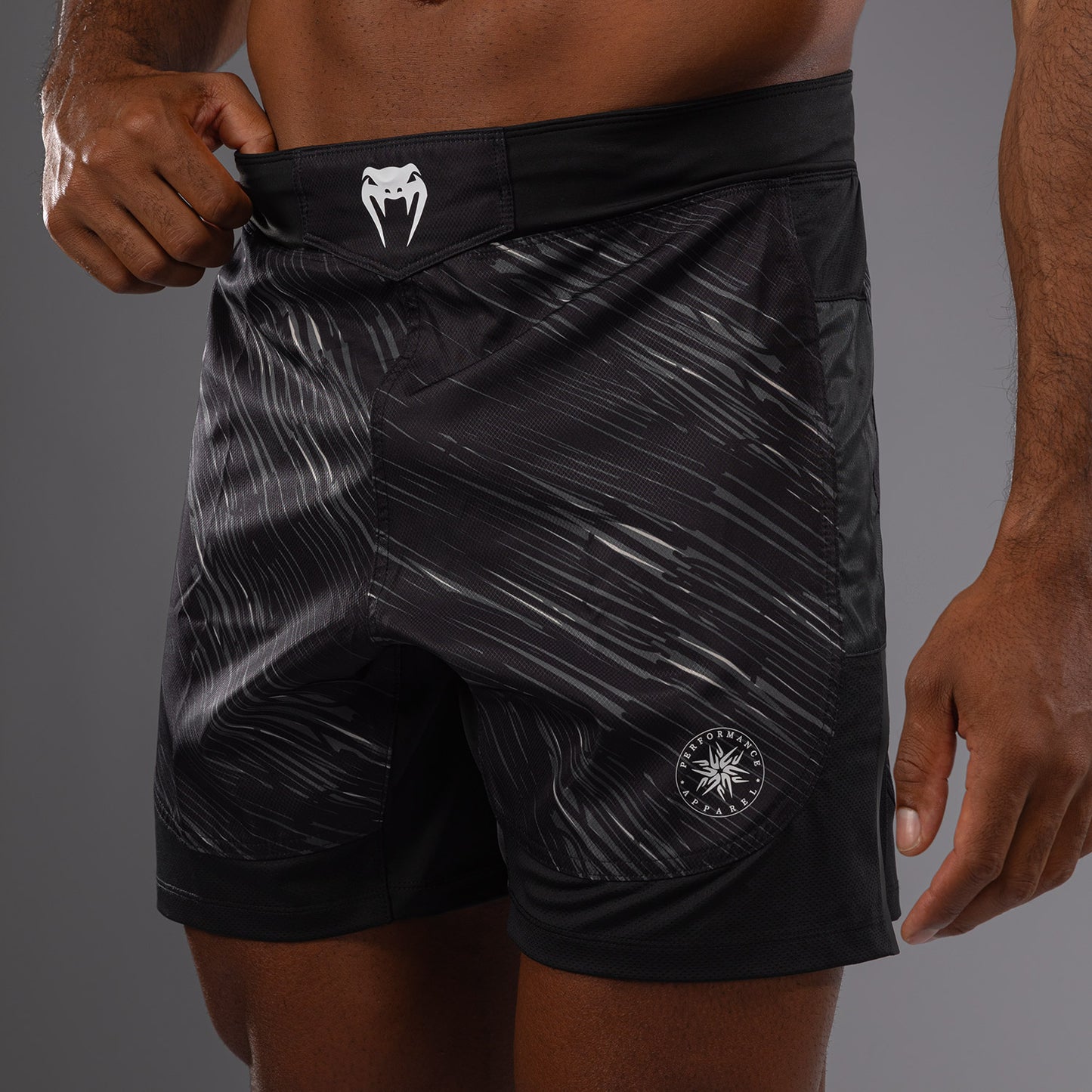Venum Rapid Light Fight Shorts - Zwart/Storm Grijs