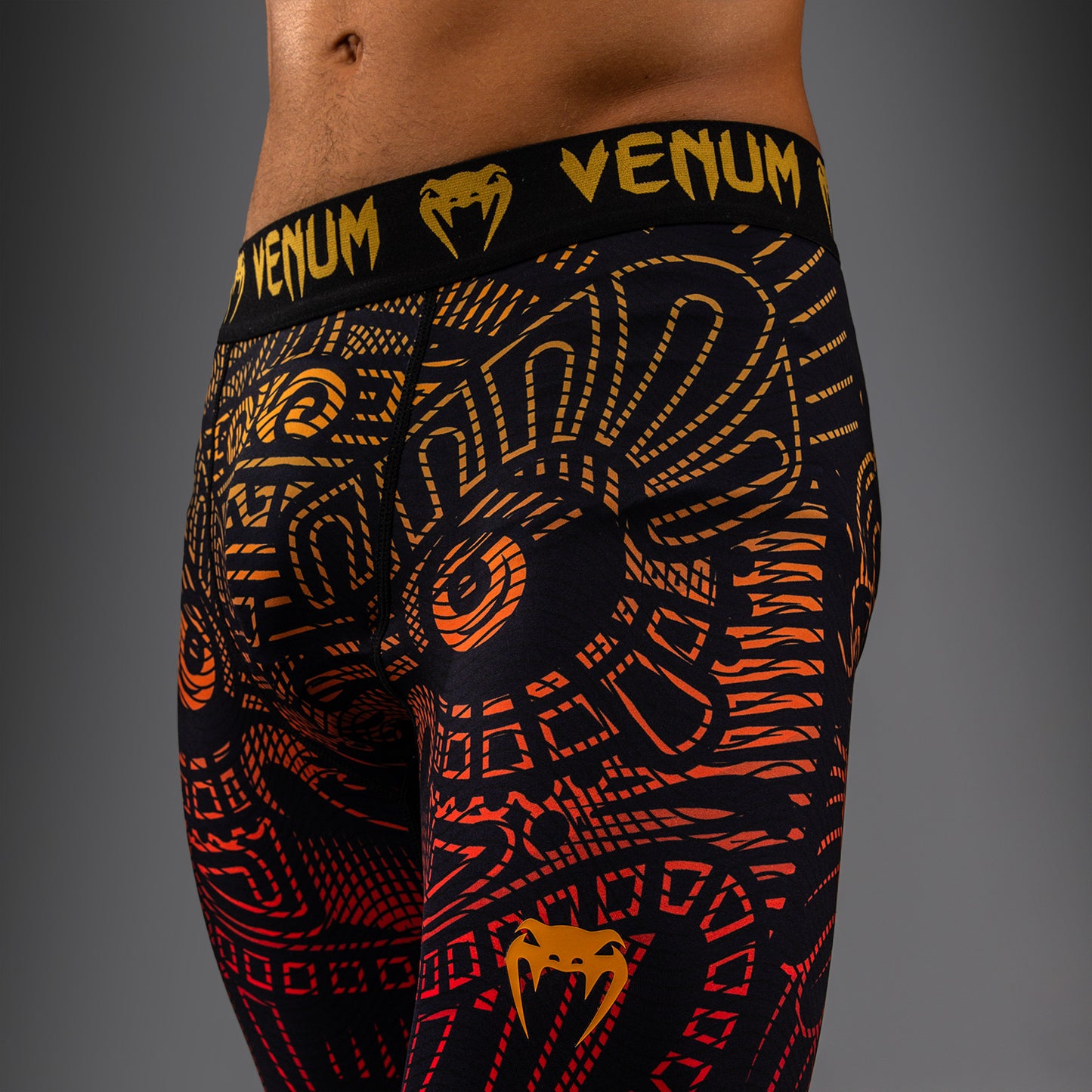 Venum Quetzal Fury Vale Tudo - Zwart/Fury Rood/Tangerine