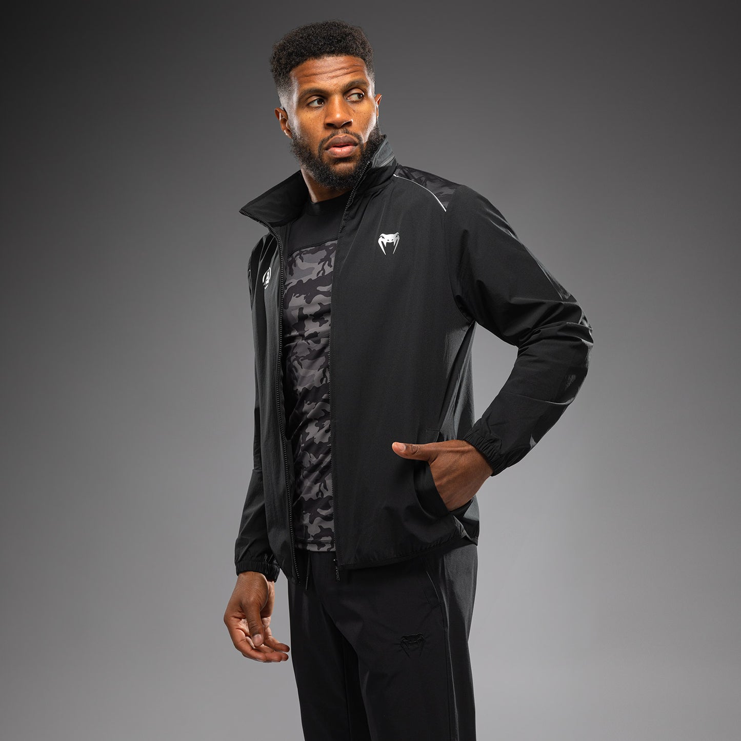 Venum x Polaris Track Jacket - Zwart/Stormgrijs