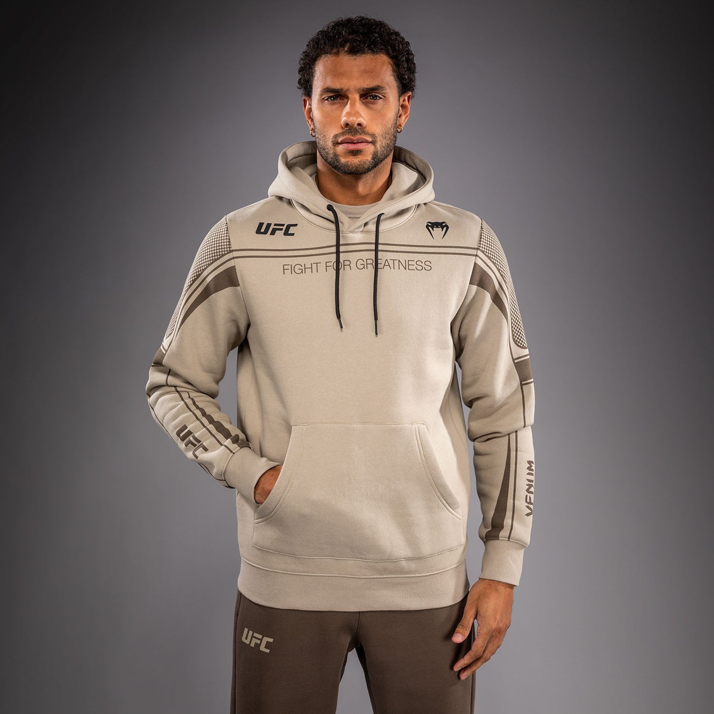 Venum UFC Unity by Venum Authentic Fight Week Heren Hoodie - Zand