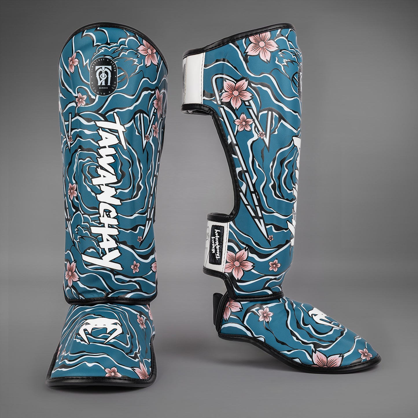 Venum x Tawanchay Scheenbeschermers – Blauw/Wit