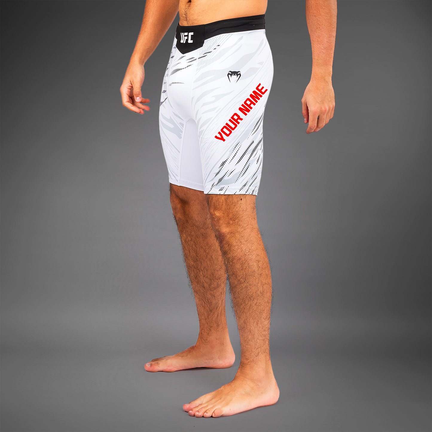 UFC Fusion by Venum Personalized Authentic Fight Night Vale Tudo Shorts voor Heren - Wit