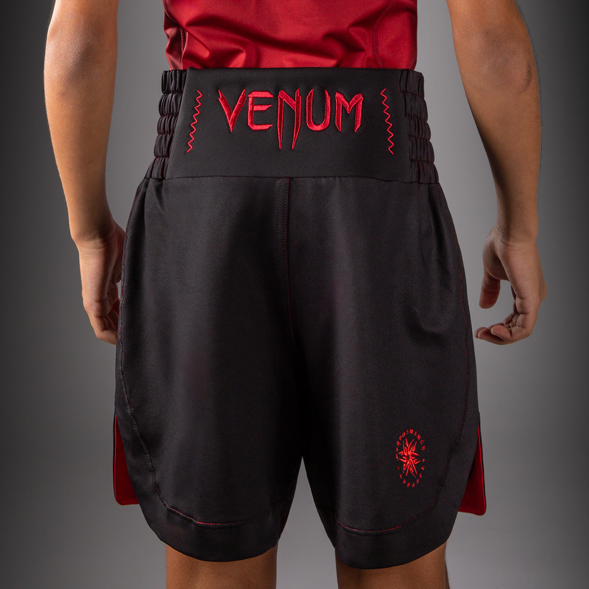 Venum Attack Boksshort voor Kinderen - Zwart/Rood