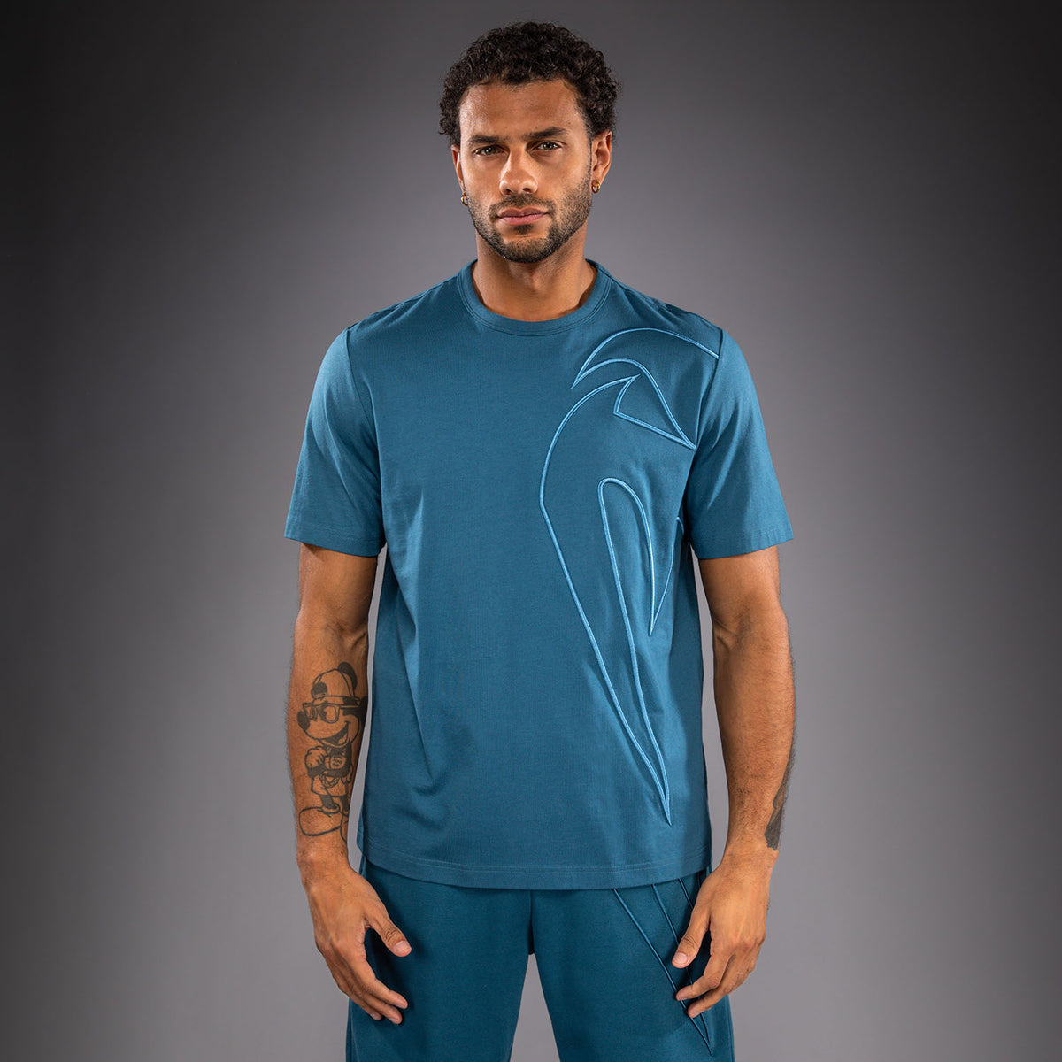 Venum Giant 3D Katoenen T-shirt - Oceaanblauw