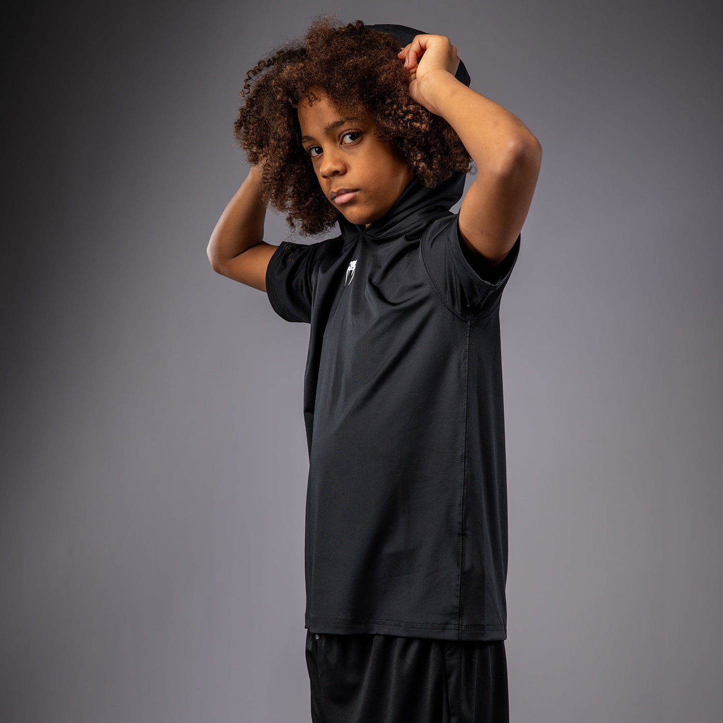 Venum Elite Mouwloos Dry Tech Hoodie voor Kinderen - Zwart