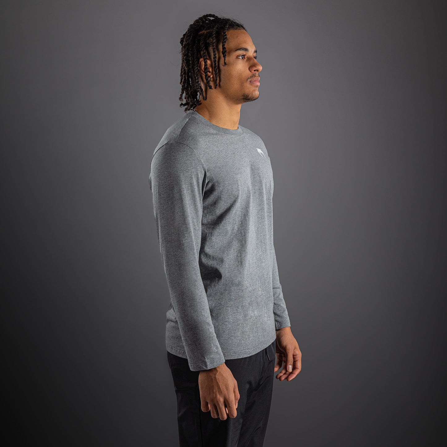Venum Lineup T-shirt met lange mouwen - Gemêleerd grijs/Wit