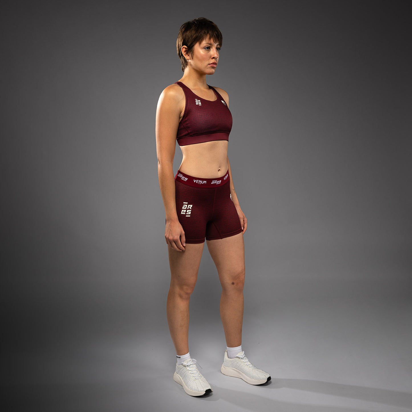 Venum x Ares Dames Vale Tudo Shorts - Bordeaux