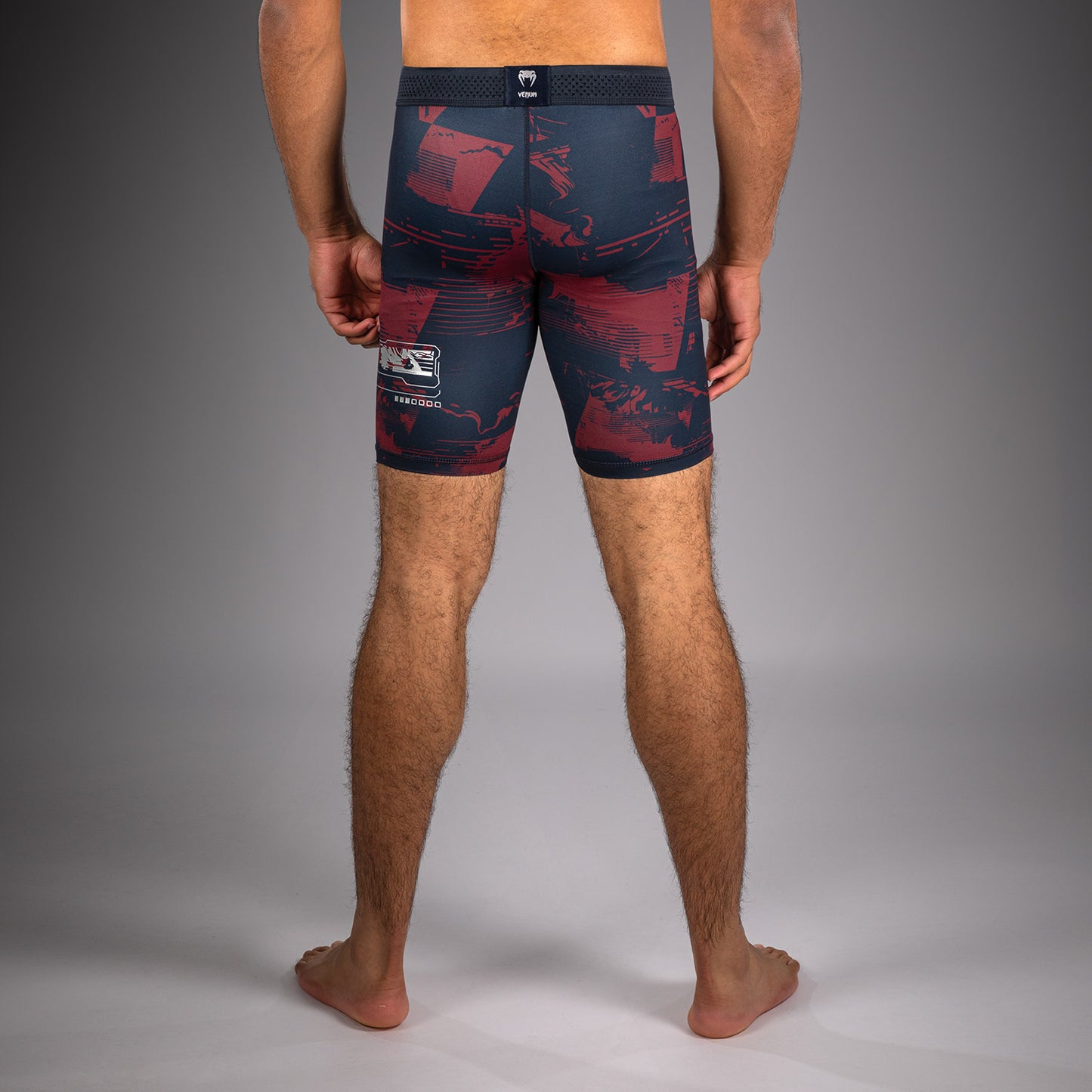 UFC Zenith by Venum Authentic Fight Week Performance Vale Tudo Short Heren - Marineblauw/Bordeauxrood/Zilver