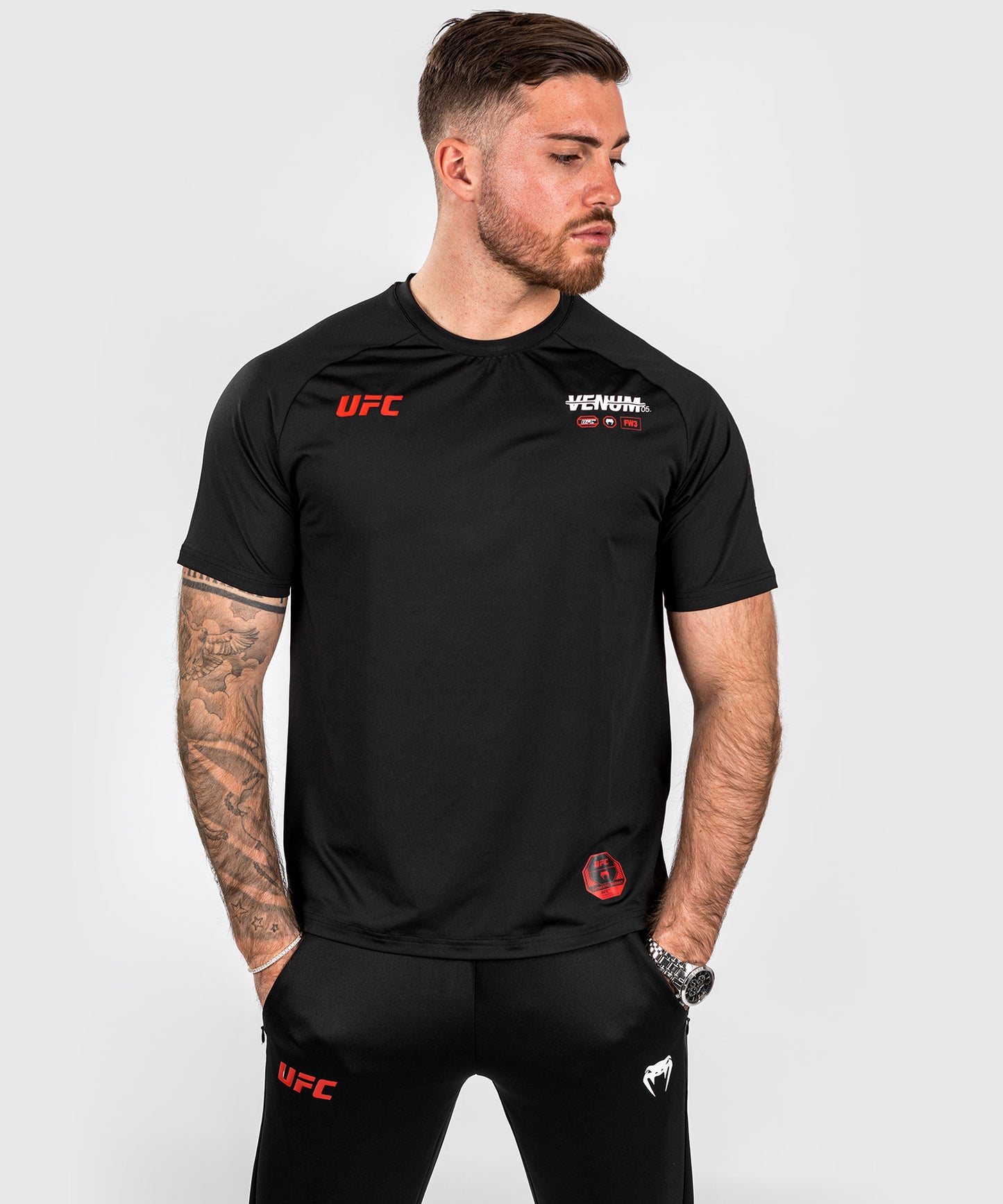UFC Adrenaline by Venum Fight Week Heren-T-shirt Dry-tech - Zwart