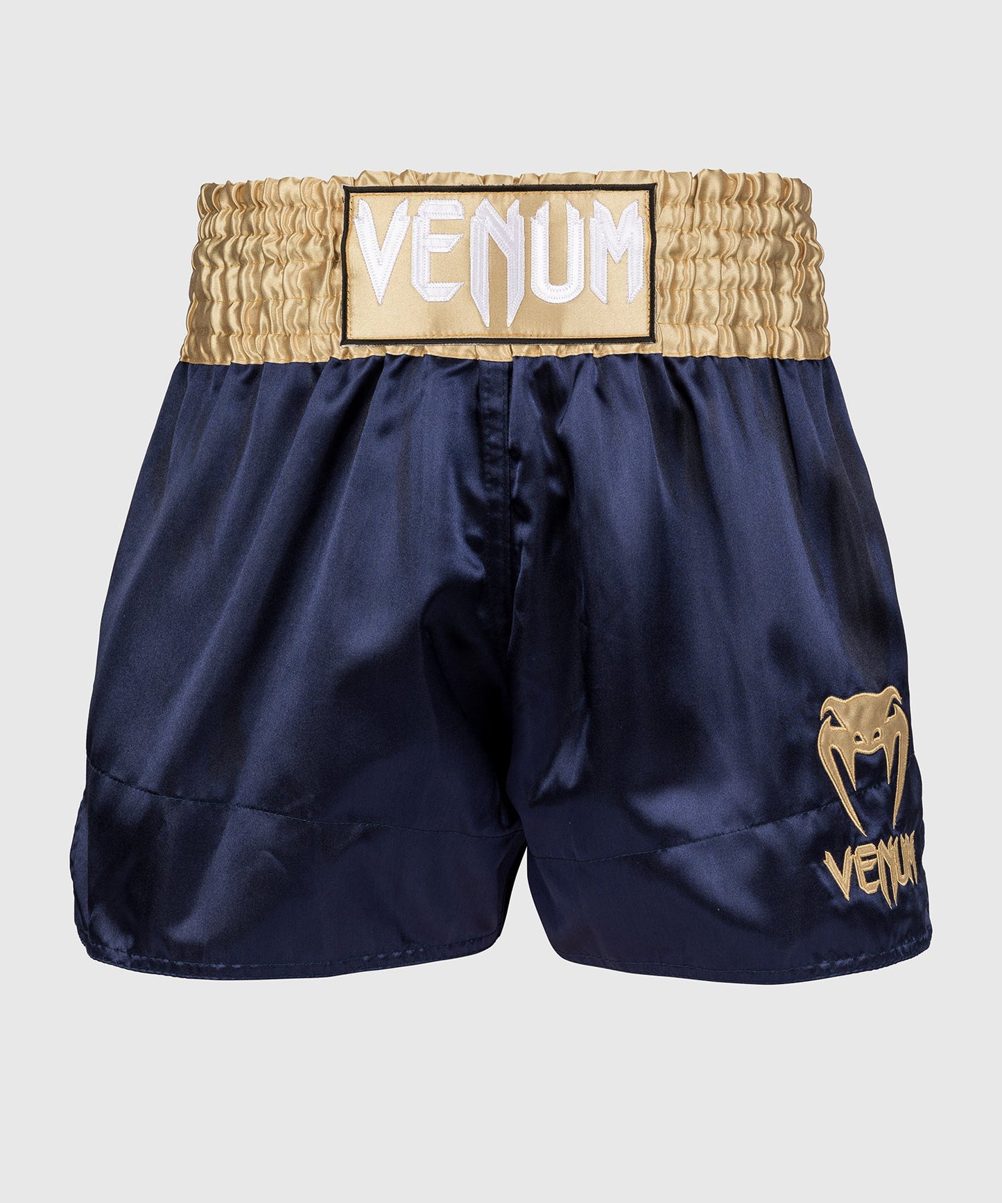 Venum Classic Muay Thai Shorts - Marineblauw/Goud
