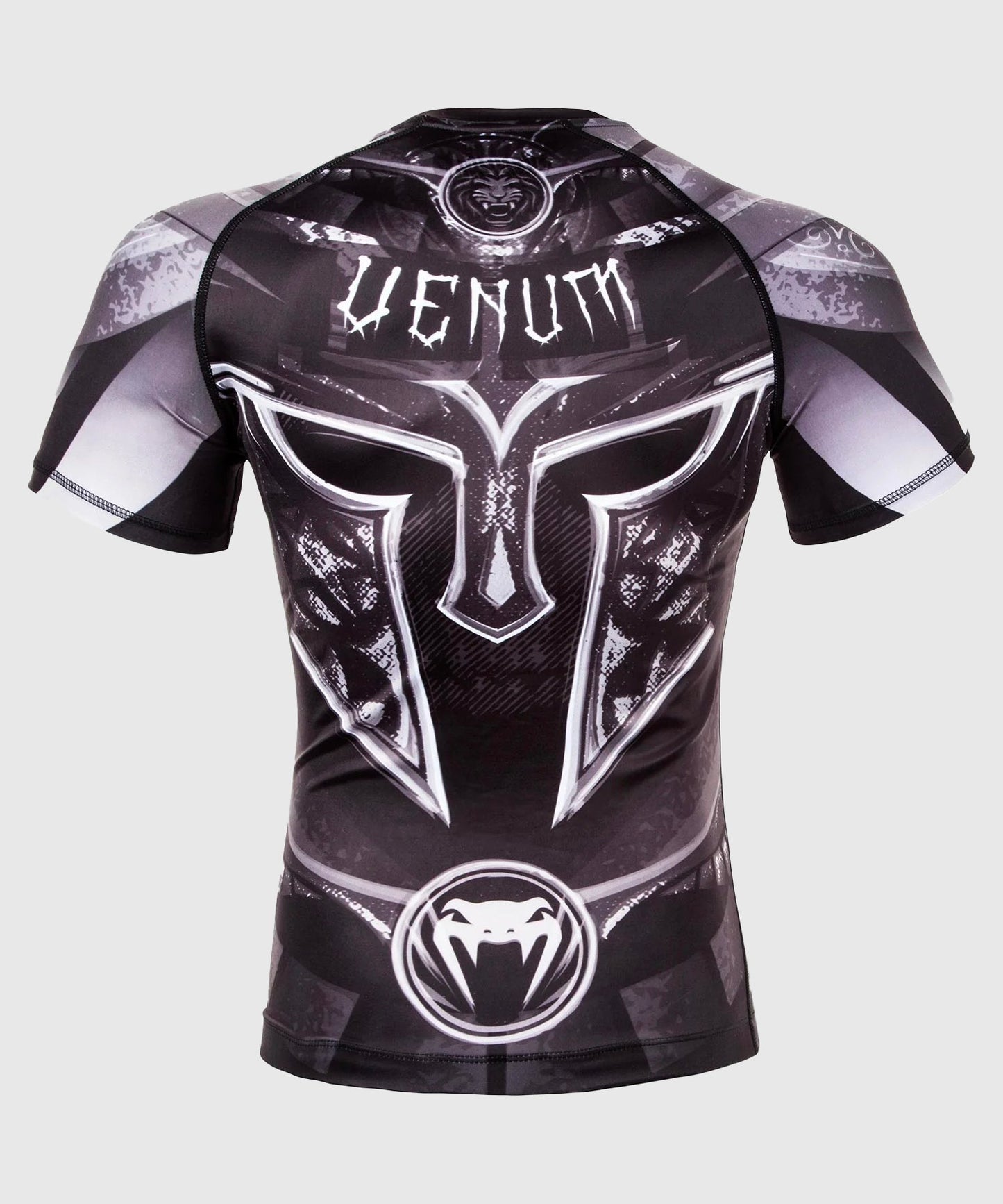 Venum Gladiator 3.0 Rashguard - zwart/wit - korte mouwen