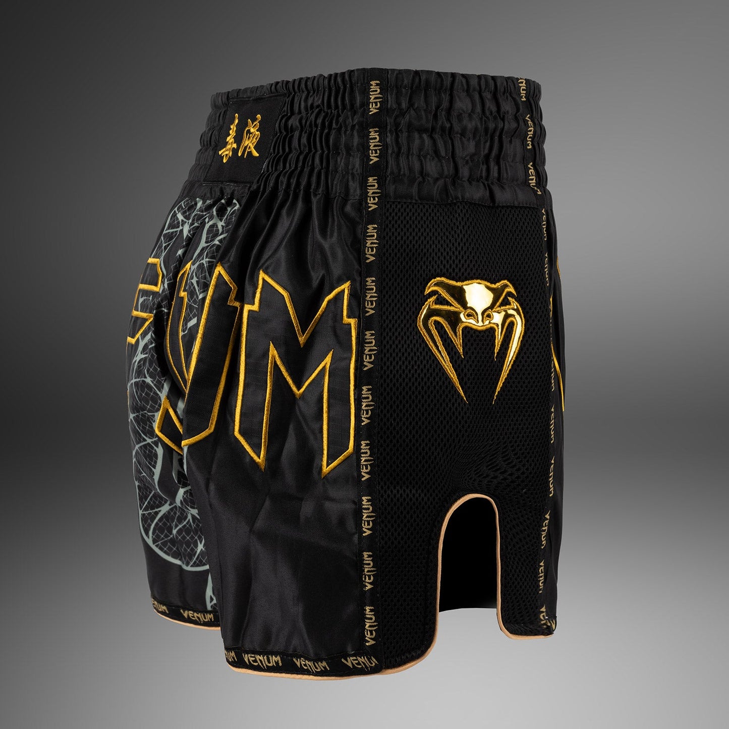 Venum Serpenti Muay Thai Shorts – Zwart/Zilver/Goud