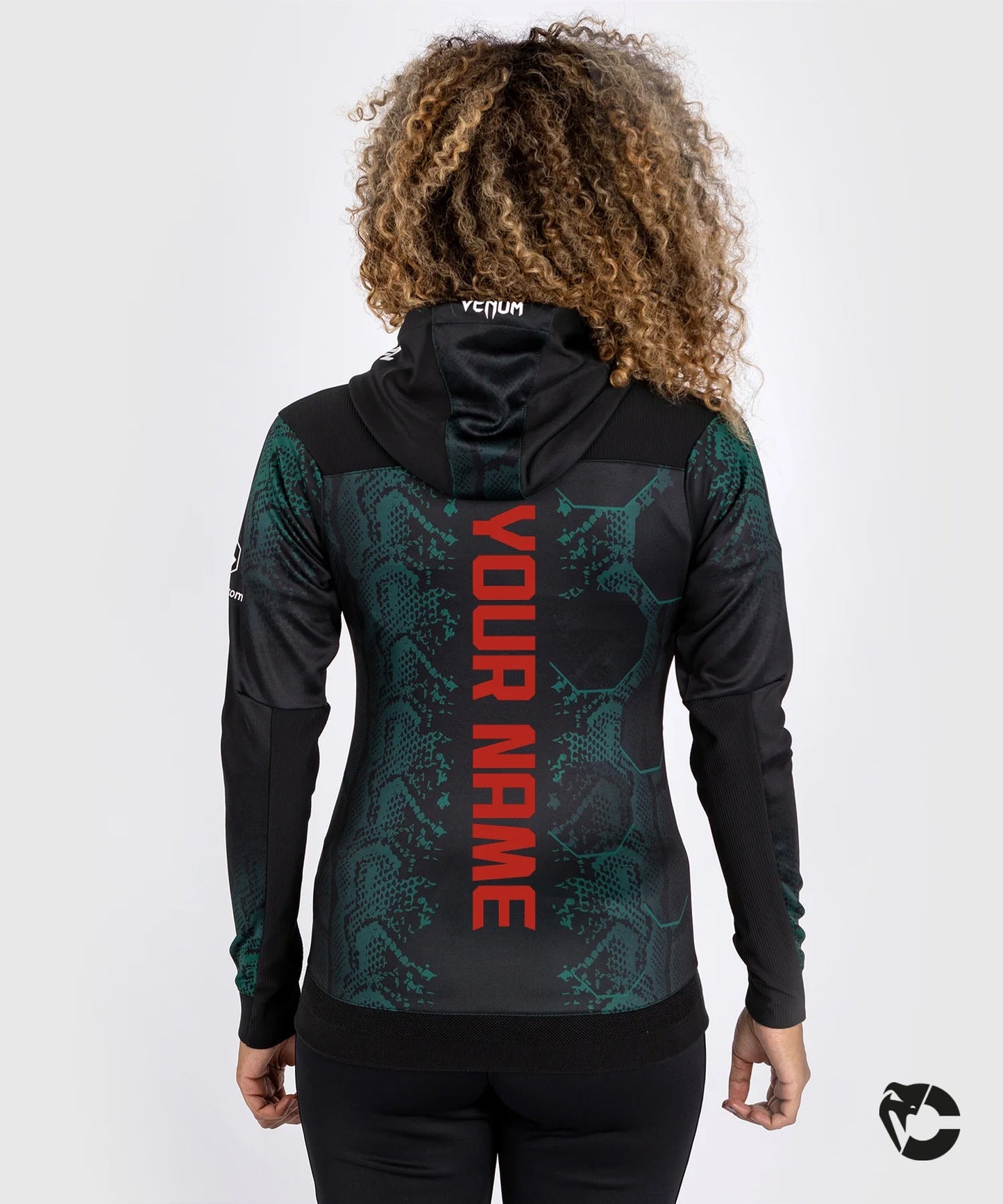 UFC Adrenaline by Venum Authentic Fight Night Vrouwen Walkout Hoodie - Emerald Edition - Groen/Zwart