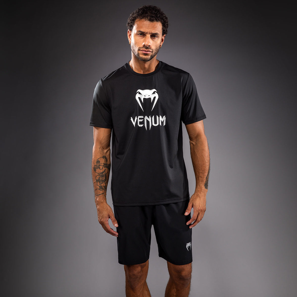 Venum Classic Dry Tech T-shirt - Zwart/Zilver