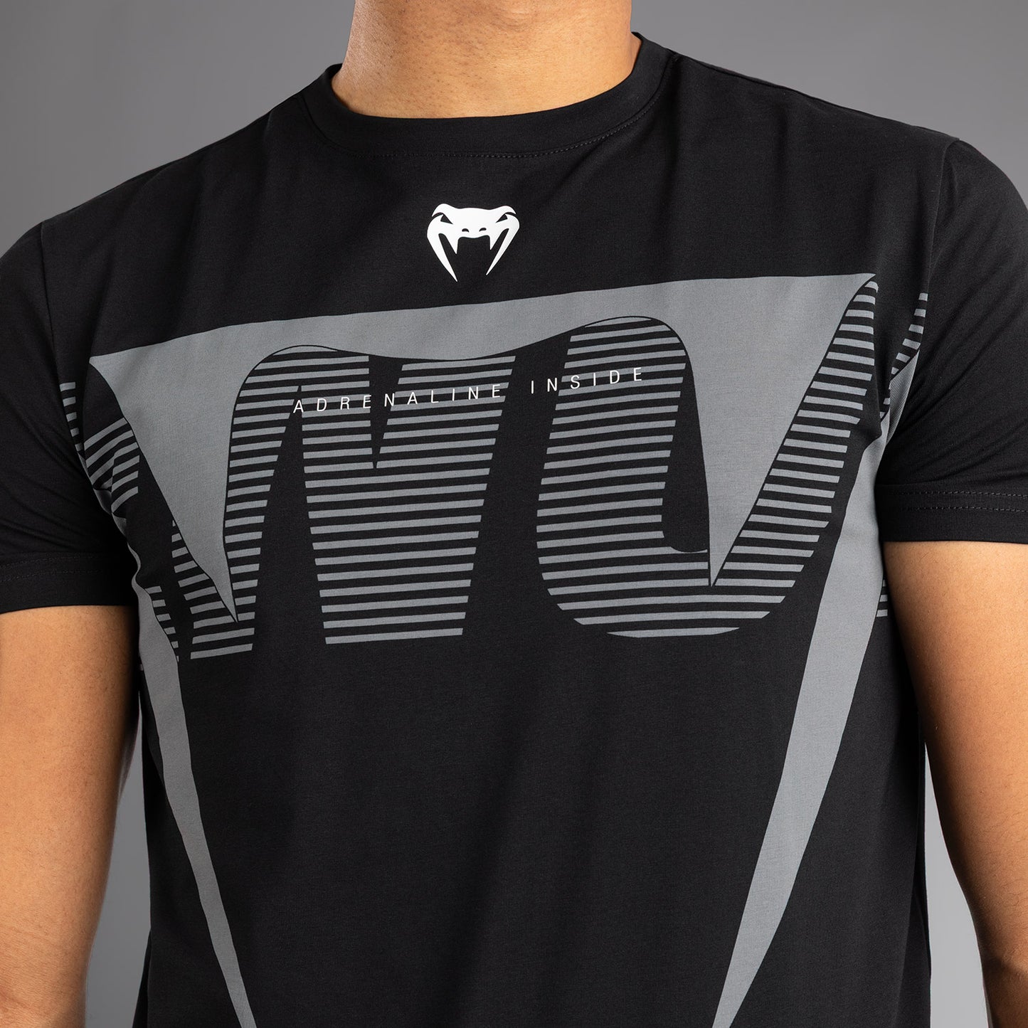 Venum Adrenaline T-shirt – Zwart/Zilvergrijs