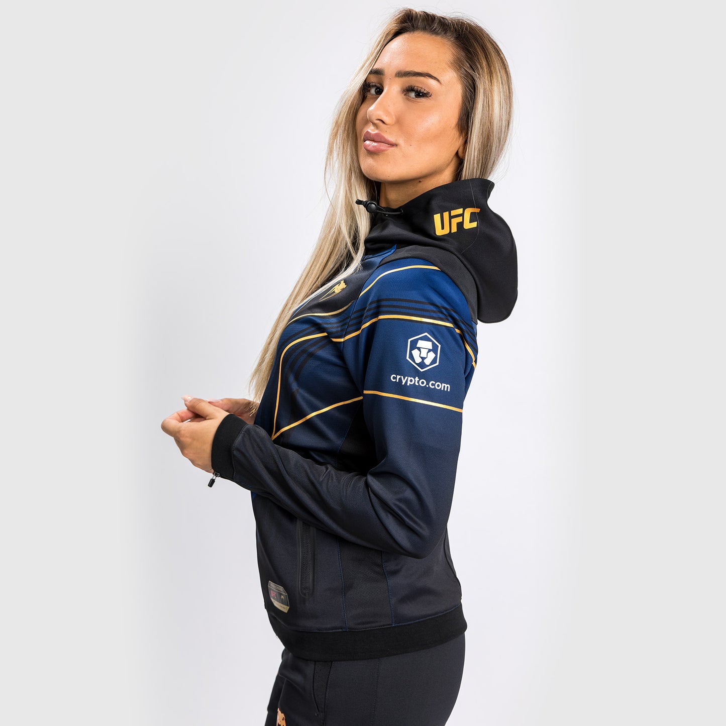 UFC Venum Authentic Fight Night 2.0 Walkout-hoodie voor dames - Midnight Edition - Champion
