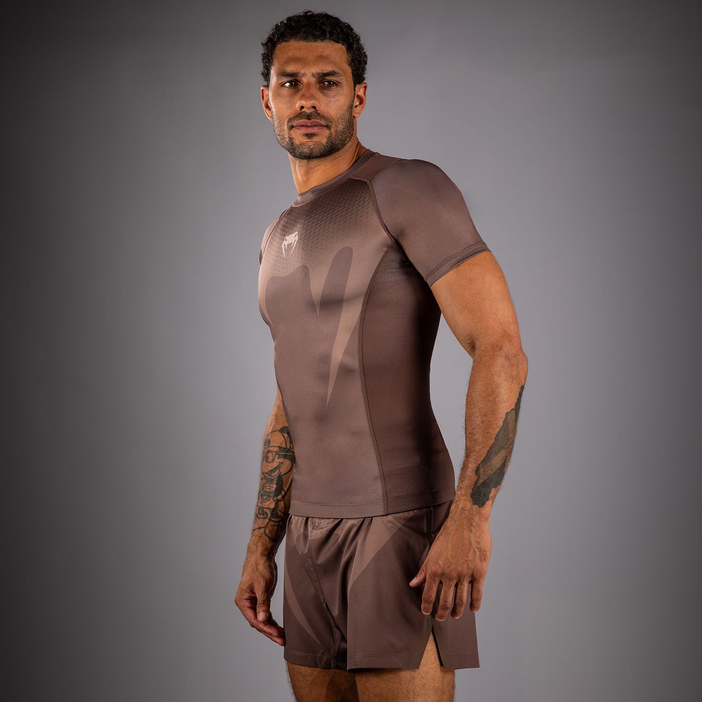 Venum No Gi Rashguards - Chocoladebruin