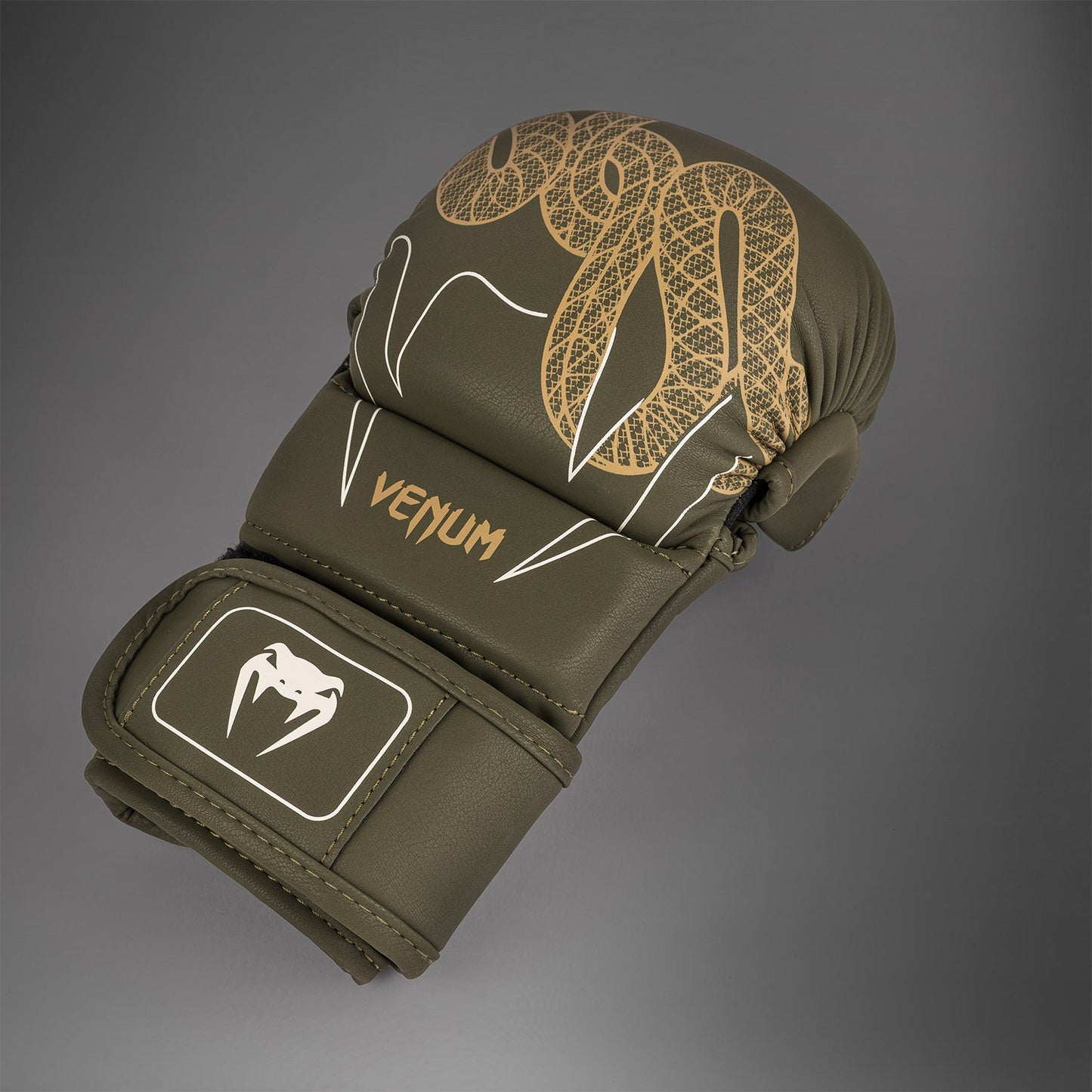 Venum Serpenti Sparringhandschoenen – Khaki/Bronze/Ivoor