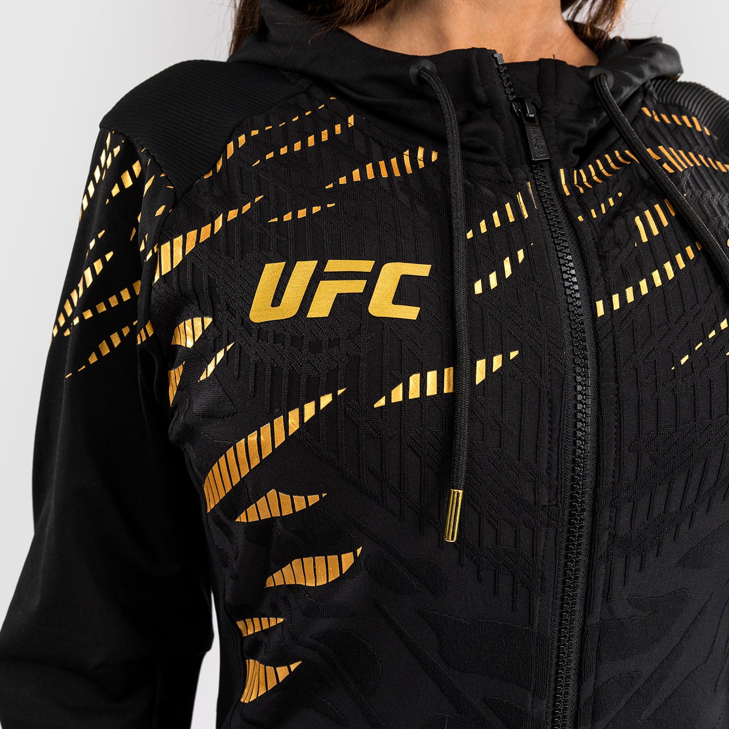 UFC Fusion by Venum Personalized Authentic Fight Night Hoodie voor Dames - Kampioen