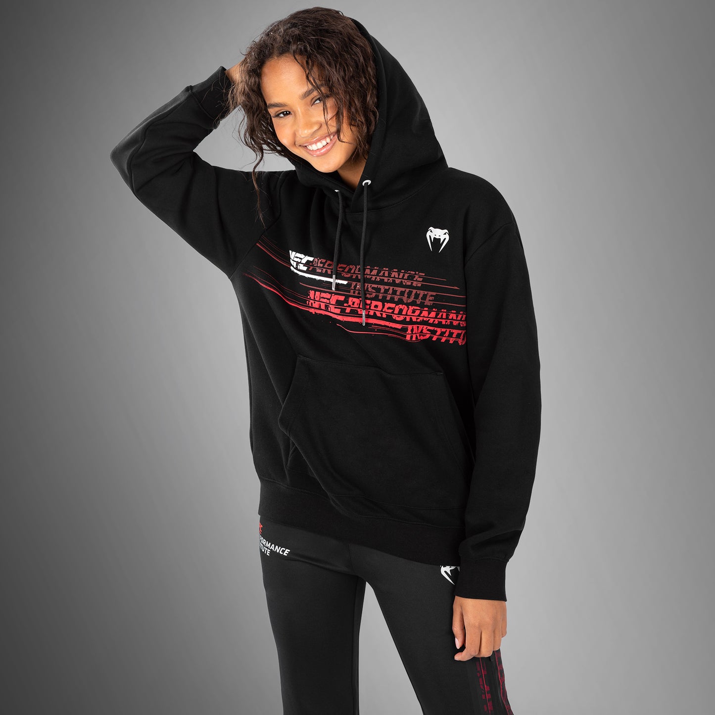 UFC Venum Performance Institute 2.0 Dames Hoodie - Zwart/Rood