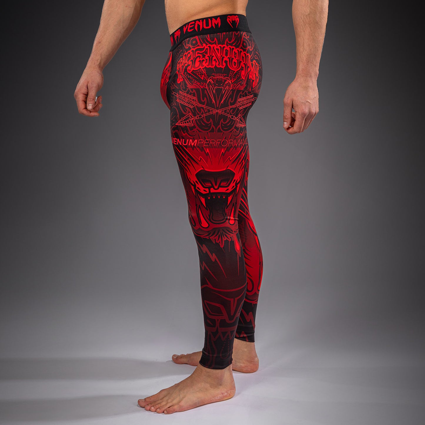 Venum Wolf Atak Spats – Zwart/Rood