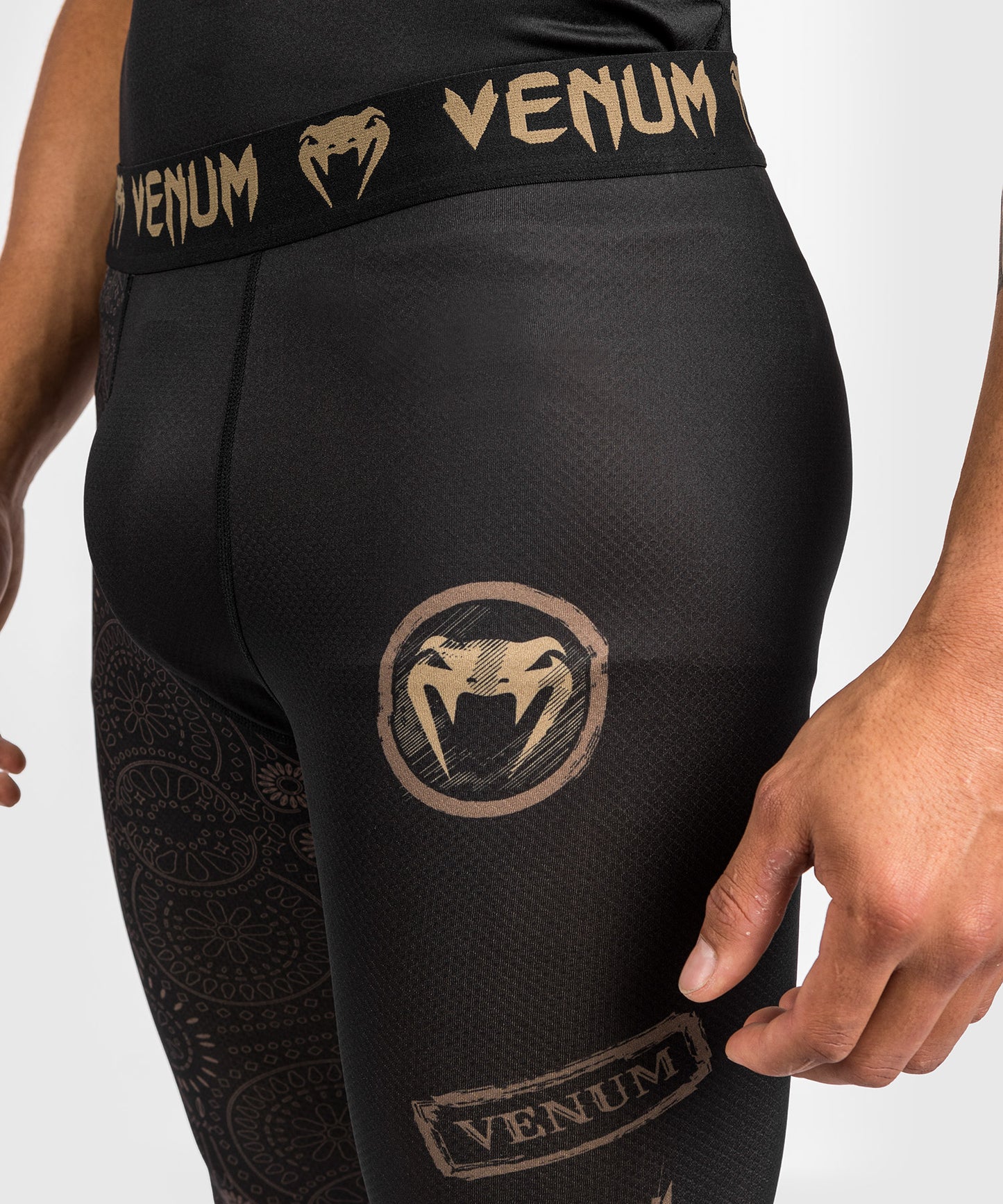 Venum Santa Muerte Dark Side - Spats - Zwart/Bruin