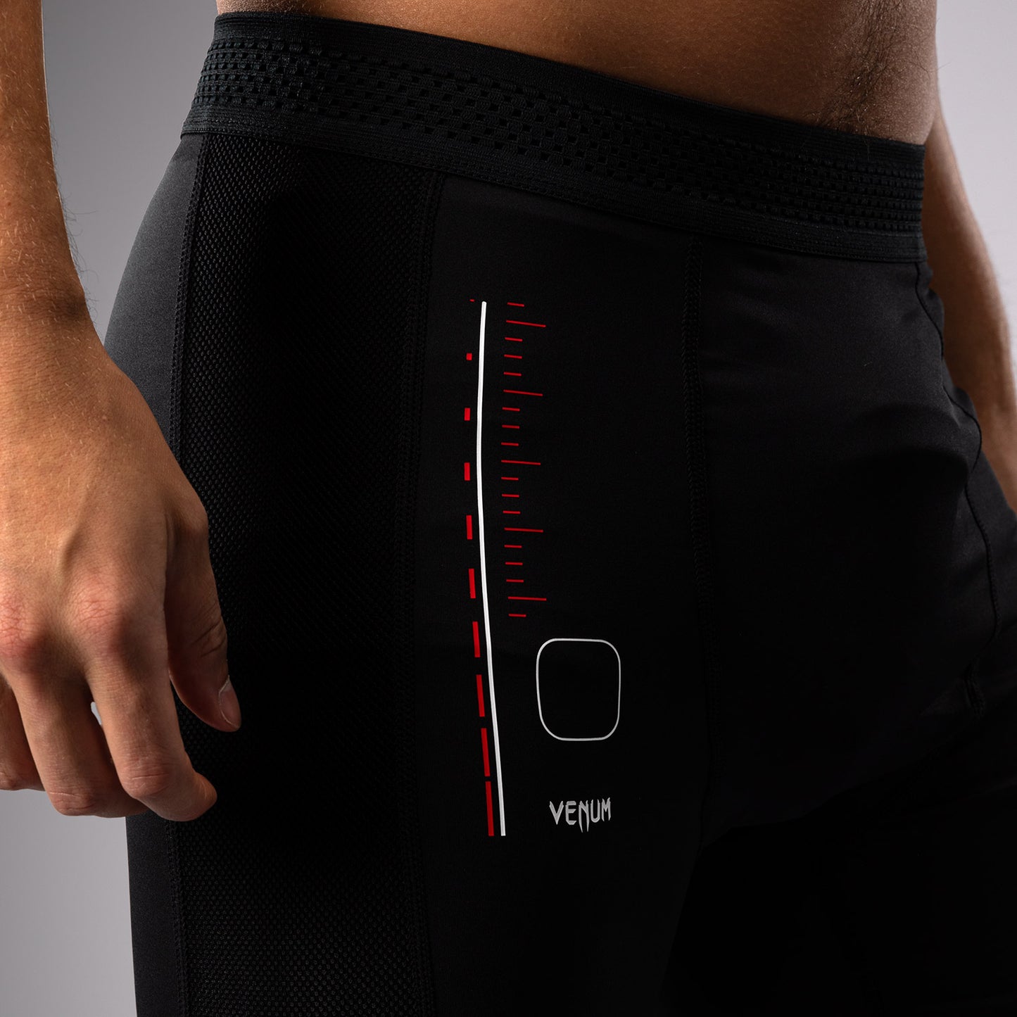 Venum Tactical XT Vale Tudo Korte Broek - Zwart/Vuurrood