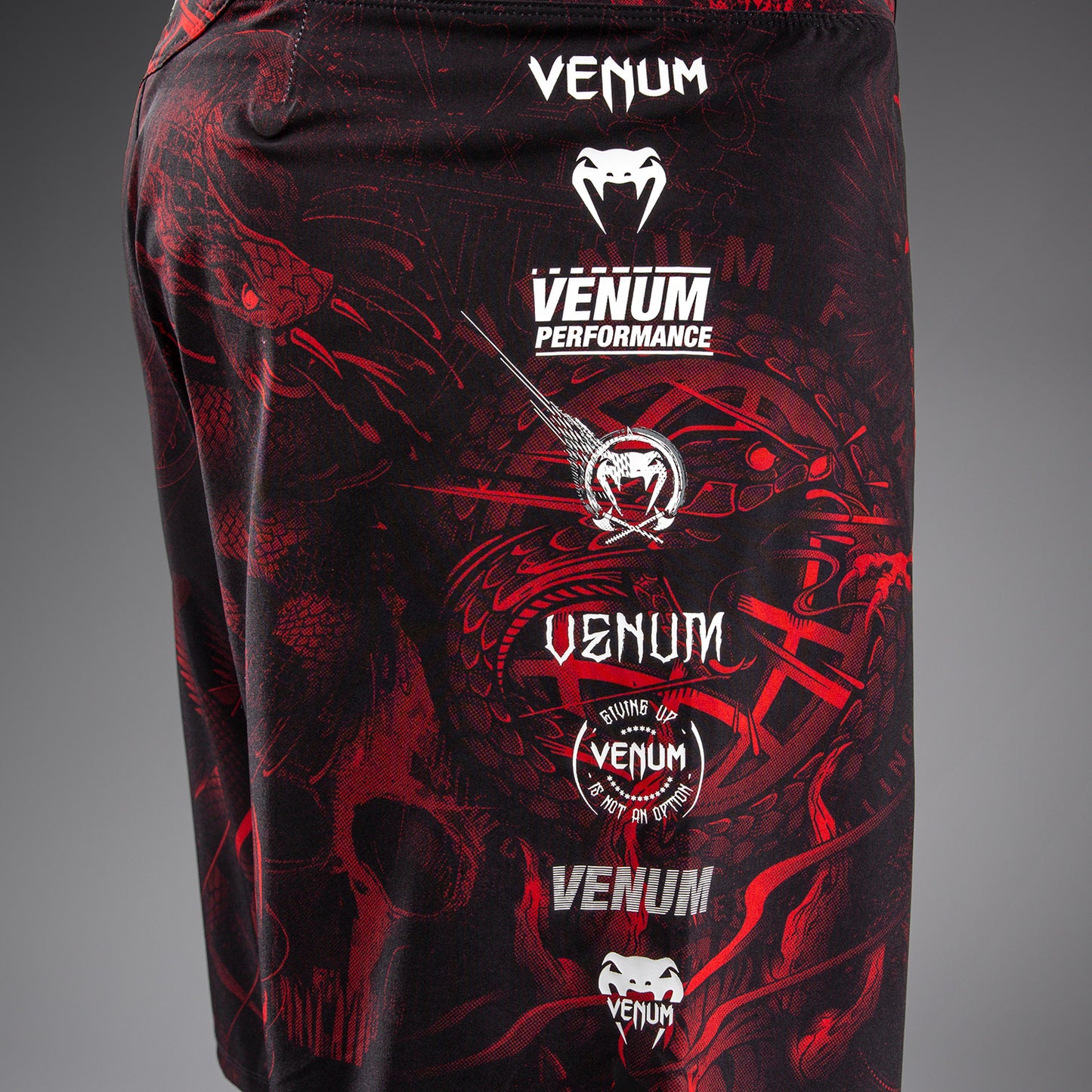 Venum 20th Anniversary Fightshorts - Zwart/Rood