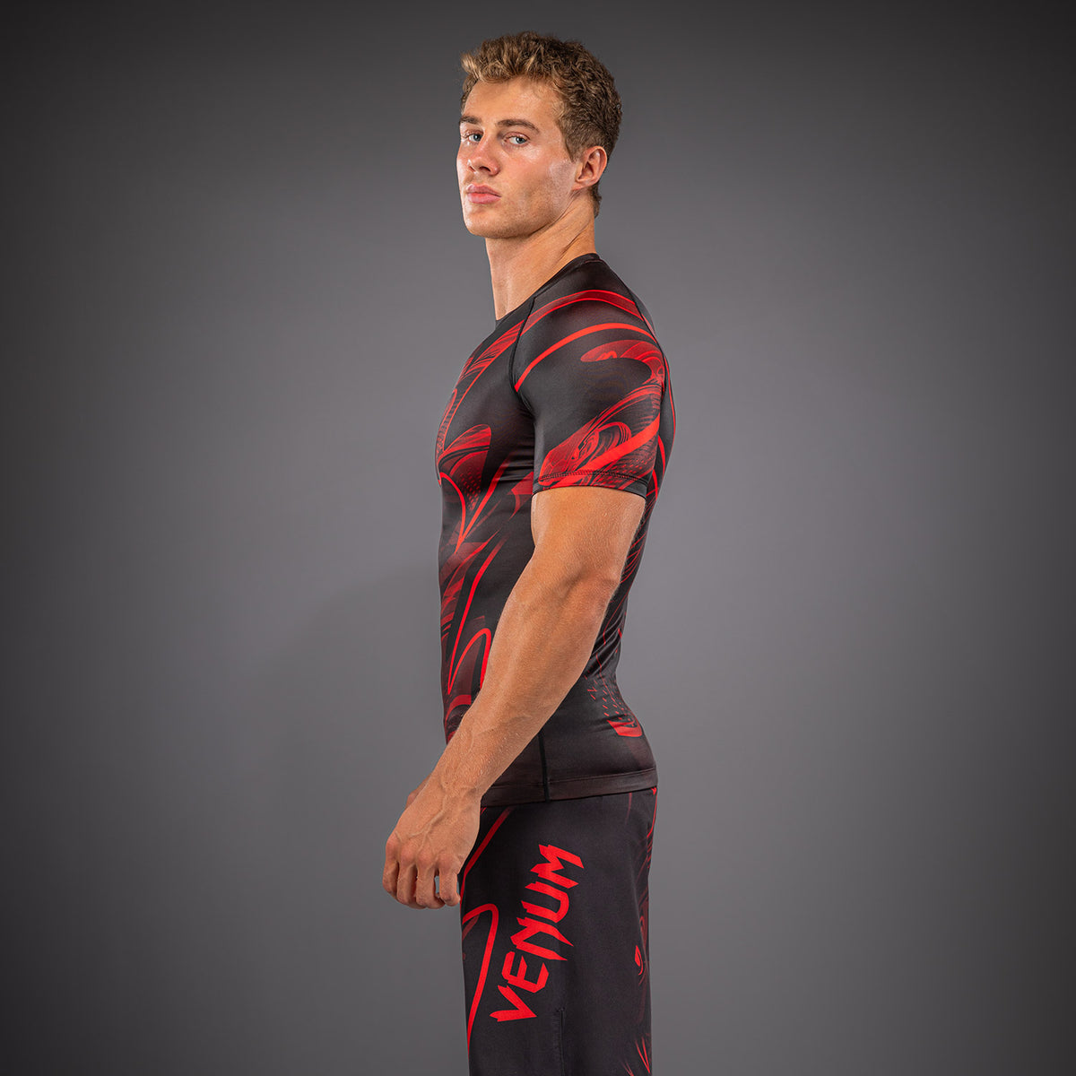 Venum Crimson Viper 2.0 Rashguard met korte mouwen - Zwart/Rood