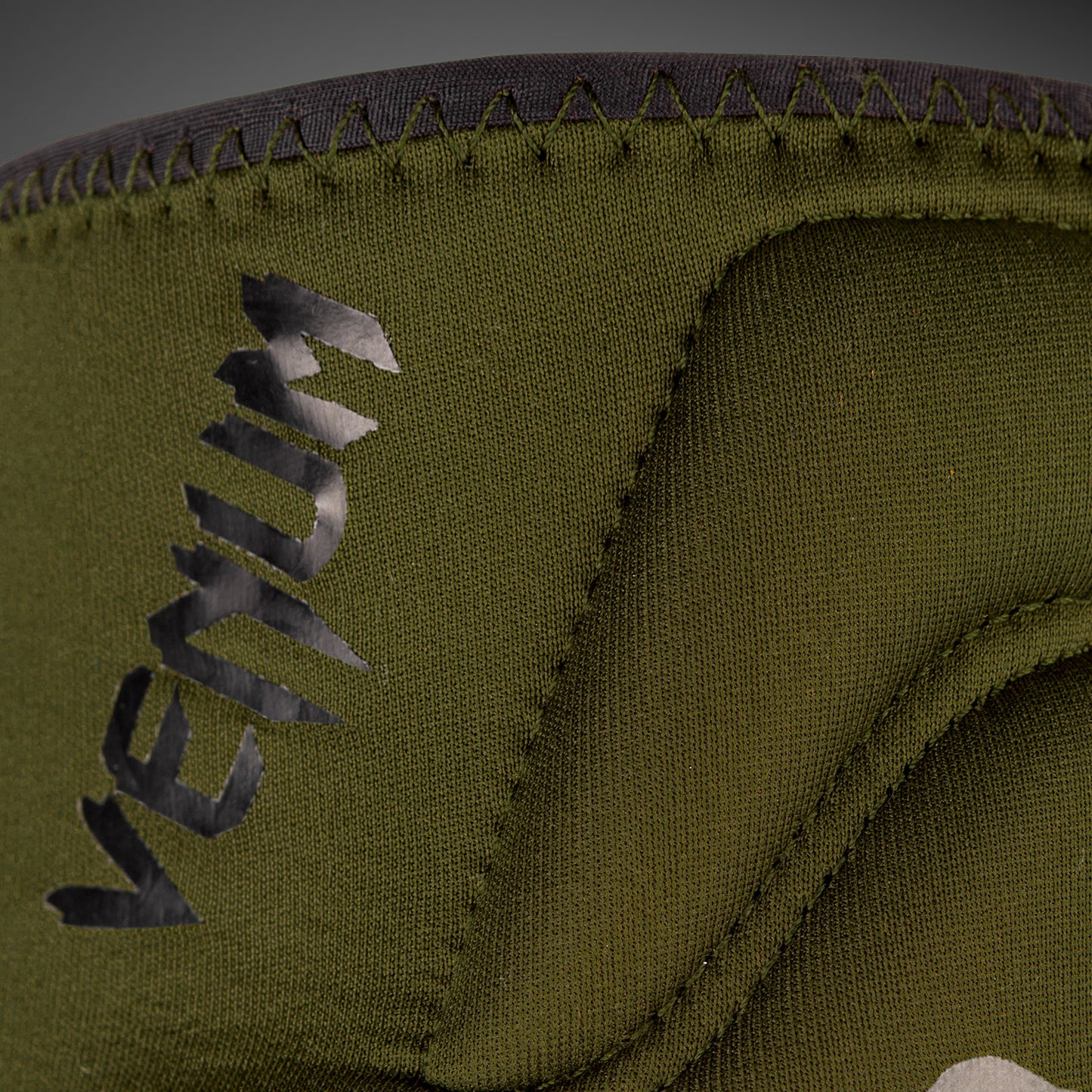 Venum Kontact Lycra/Gel Knee Pads - Kaki/Zwart